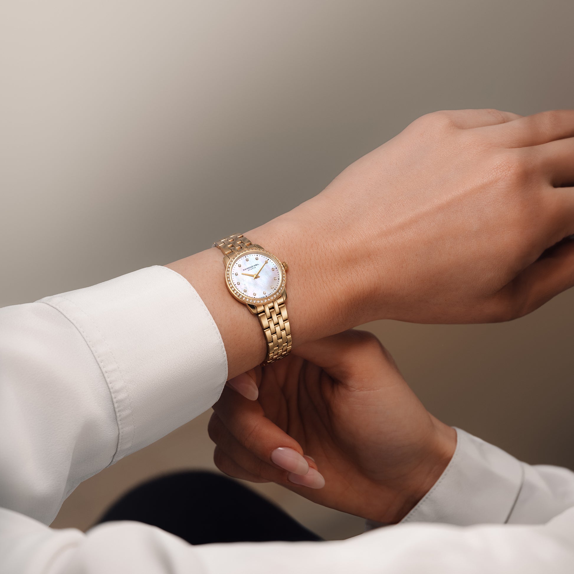 Classic Ladies Gold 60 Diamond Quartz Watch - Toccata | RAYMOND WEIL