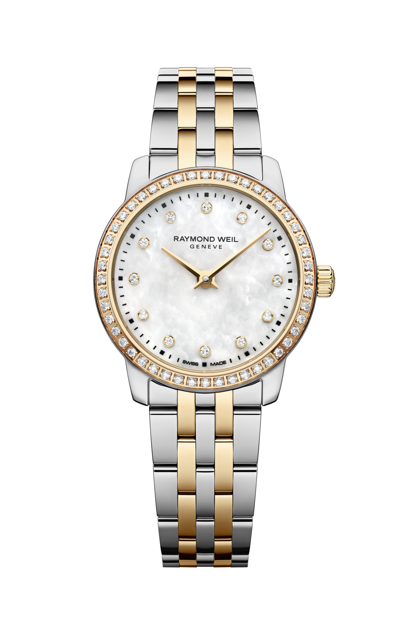 托卡塔系列经典女士60钻精钢间金石英腕表，24 毫米