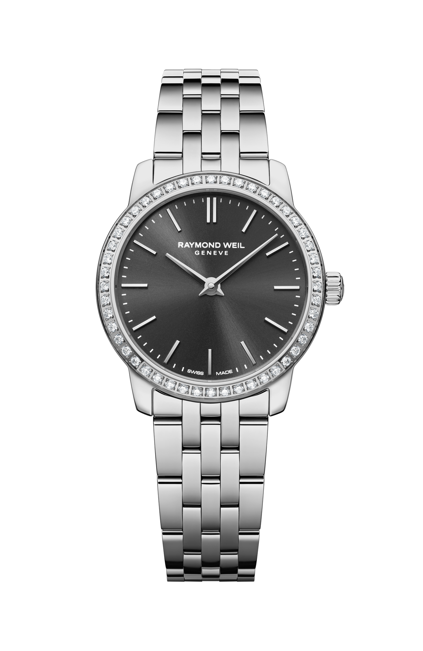Montre à quartz et diamants cadran noir Toccata classique pour femme, 24 mm