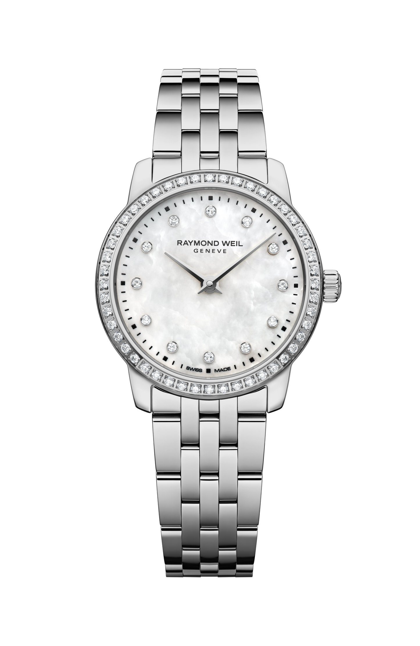 Toccata Classic Quarzuhr für Damen mit 60 Diamanten aus Edelstahl, 24 mm