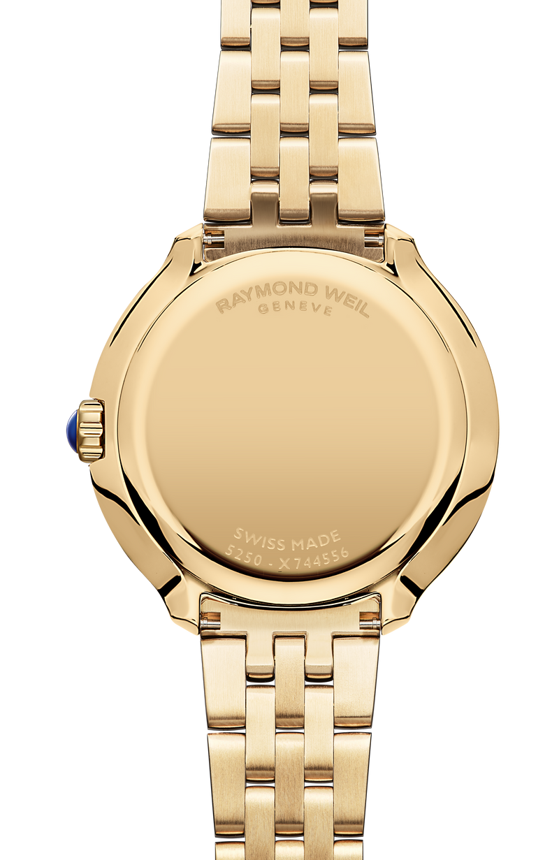 Toccata Ladies Heritage Yellow Gold PVD White Mother-of-Pearl Quartz Watch, 28 mm