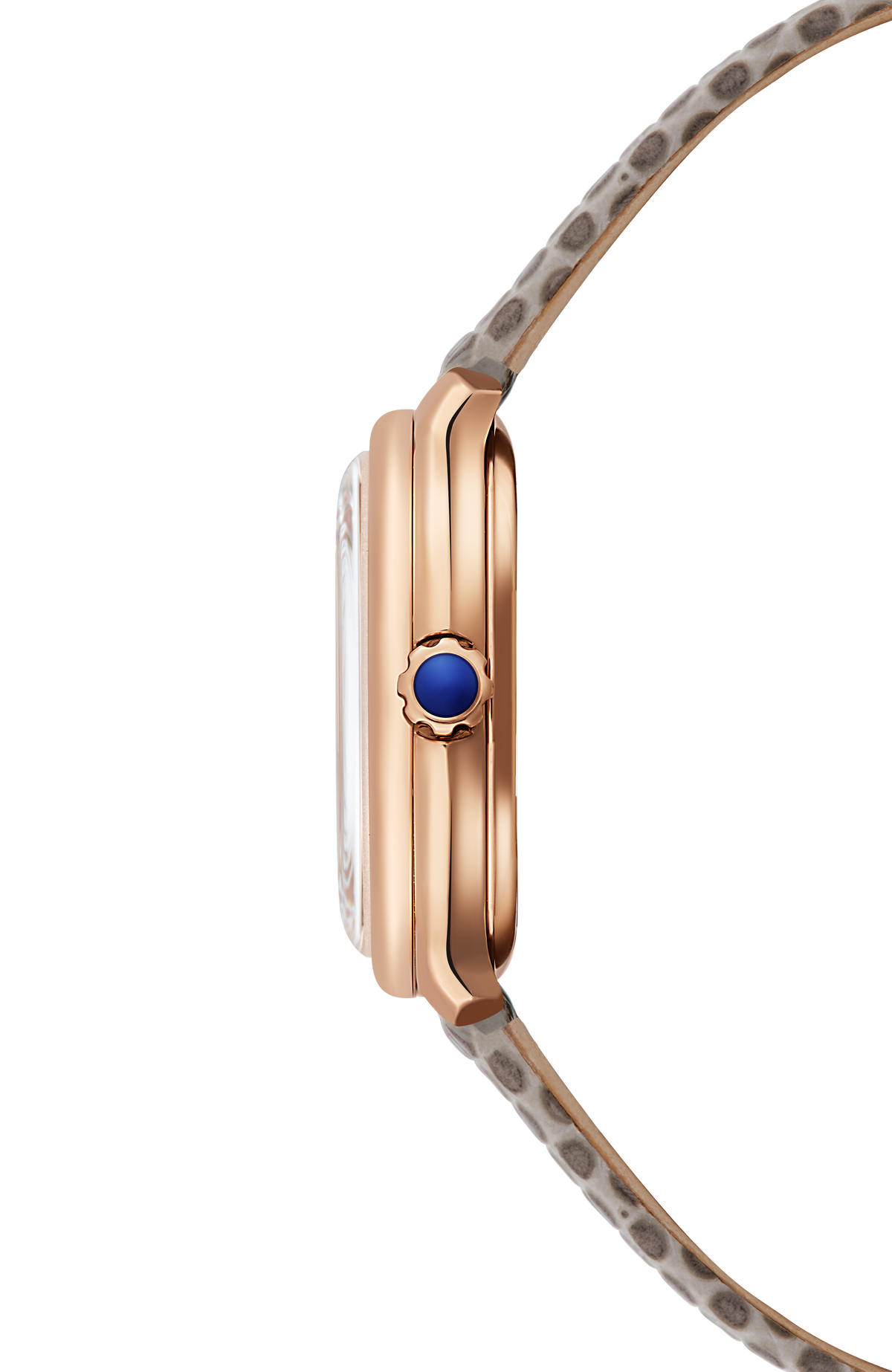 Toccata Heritage Quarzuhr für Damen mit Roségold-PVD, silberfarbenem Zifferblatt und Lederarmband, 28 mm