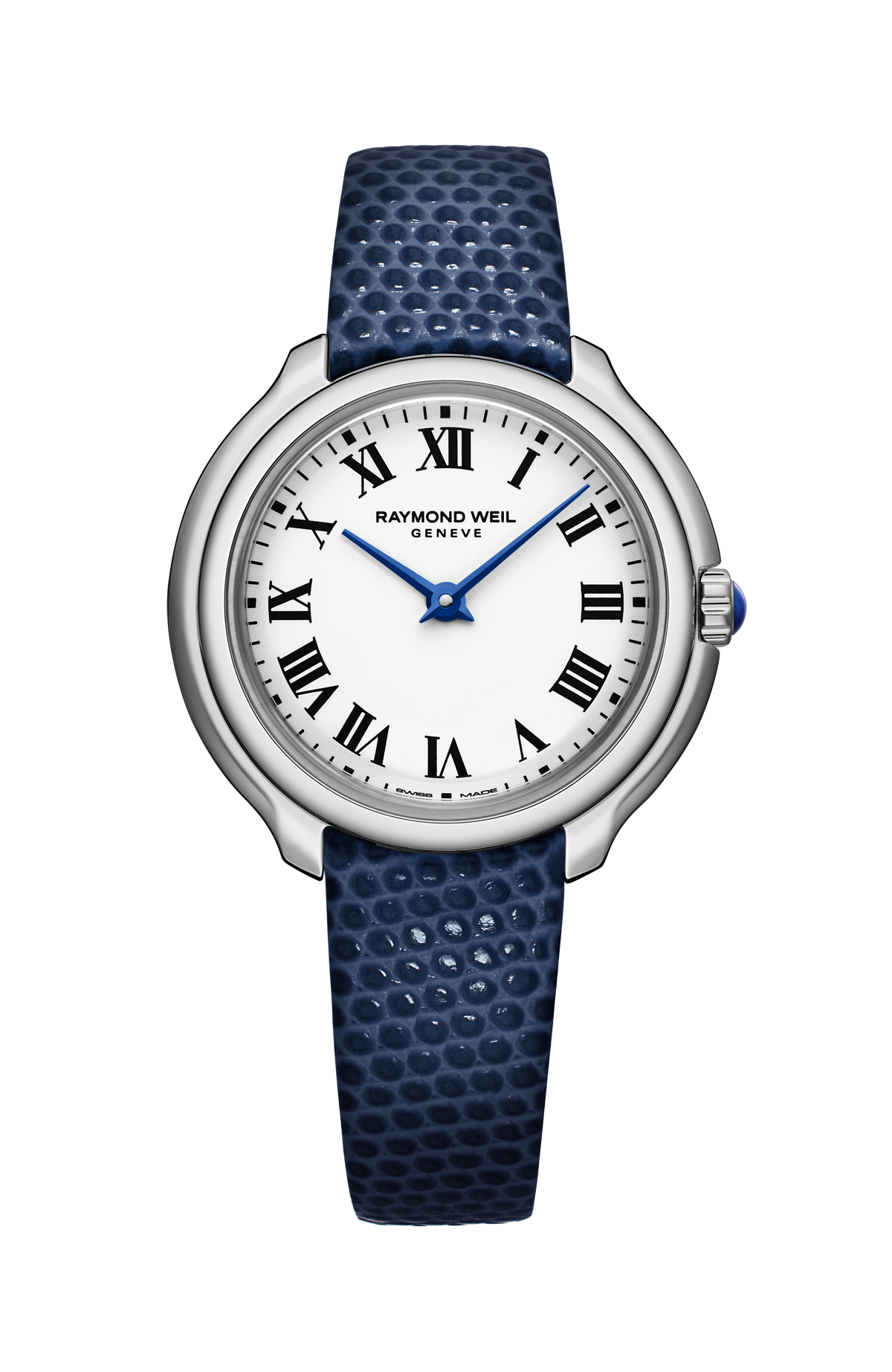 Montre Toccata Heritage femme, acier inoxydable, cadran argenté, bracelet en cuir, quartz, 28 mm