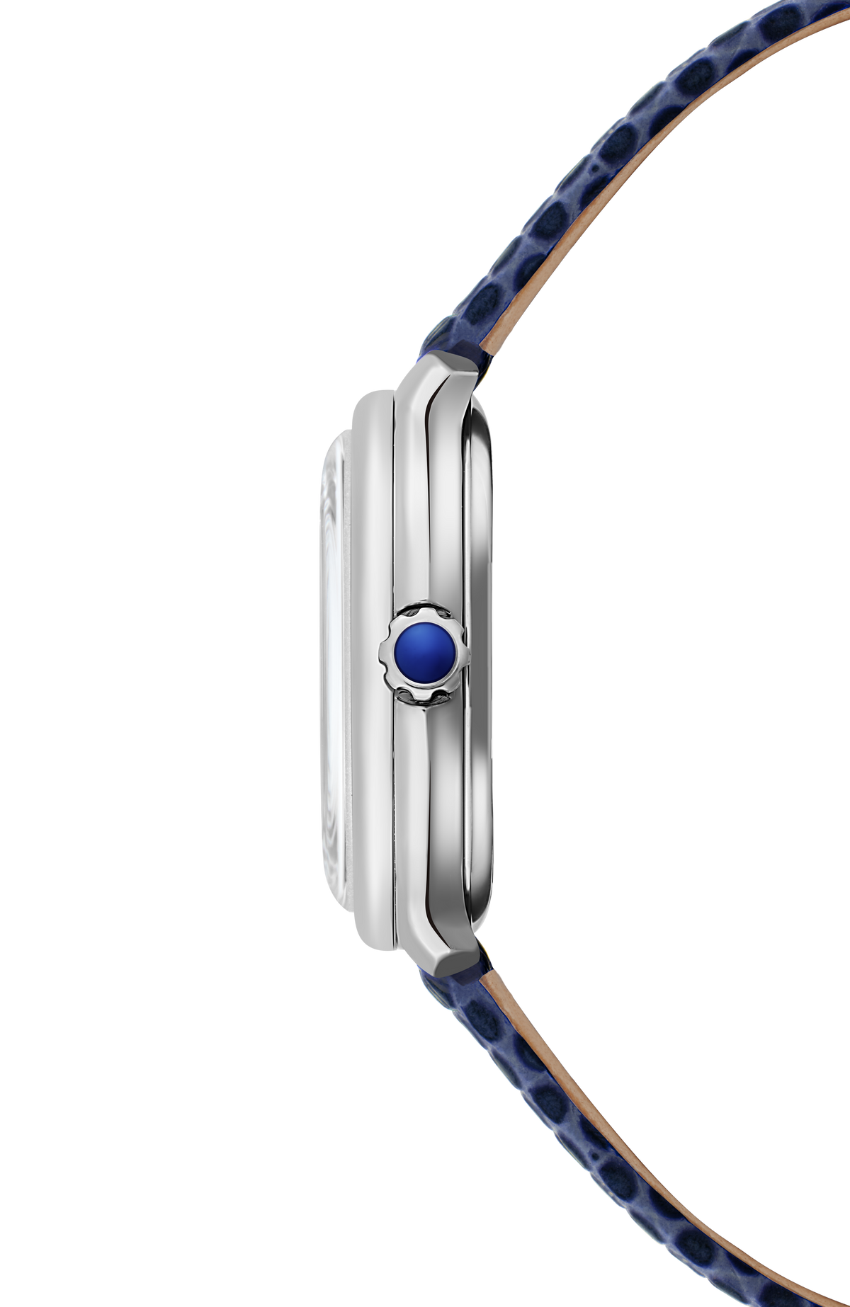 Montre Toccata Heritage femme, acier inoxydable, cadran argenté, bracelet en cuir, quartz, 28 mm