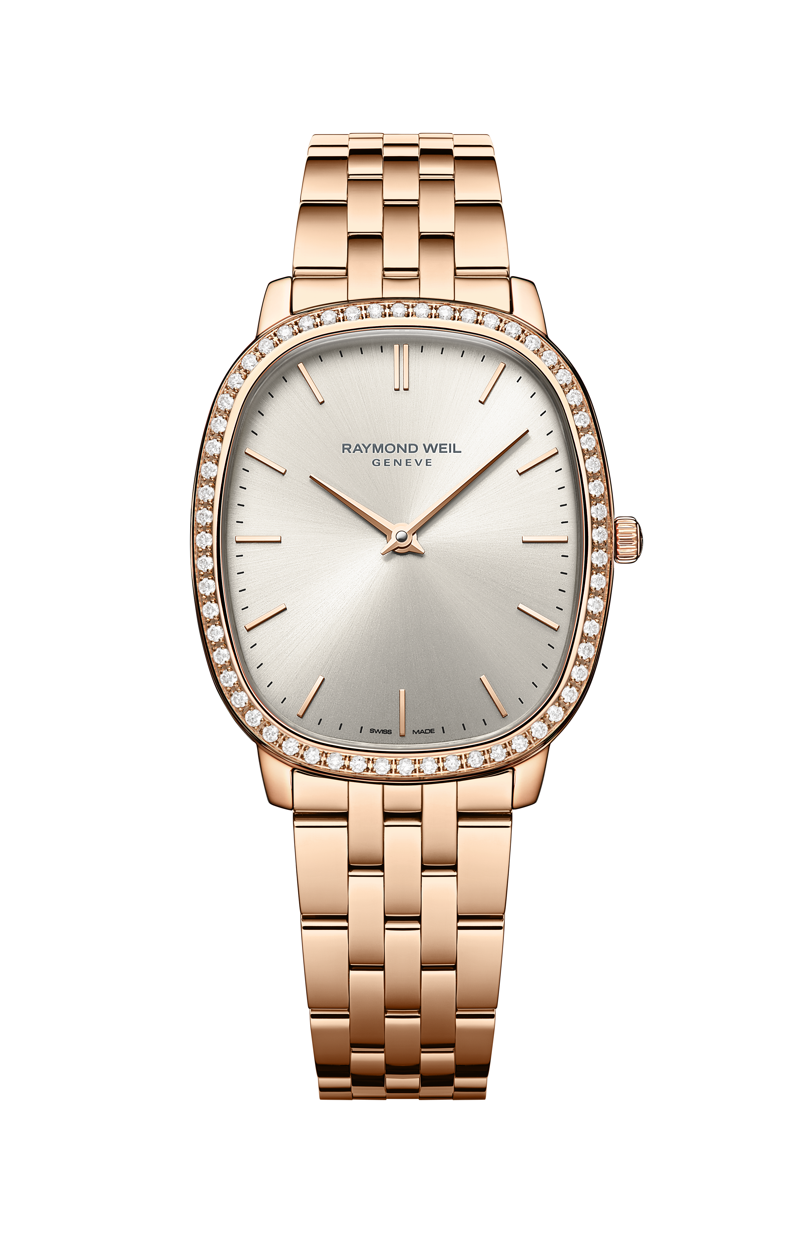 Toccata Heritage Old Silver Dial Quartz Diamonds Bracelet Watch, 31 x 36 mm
