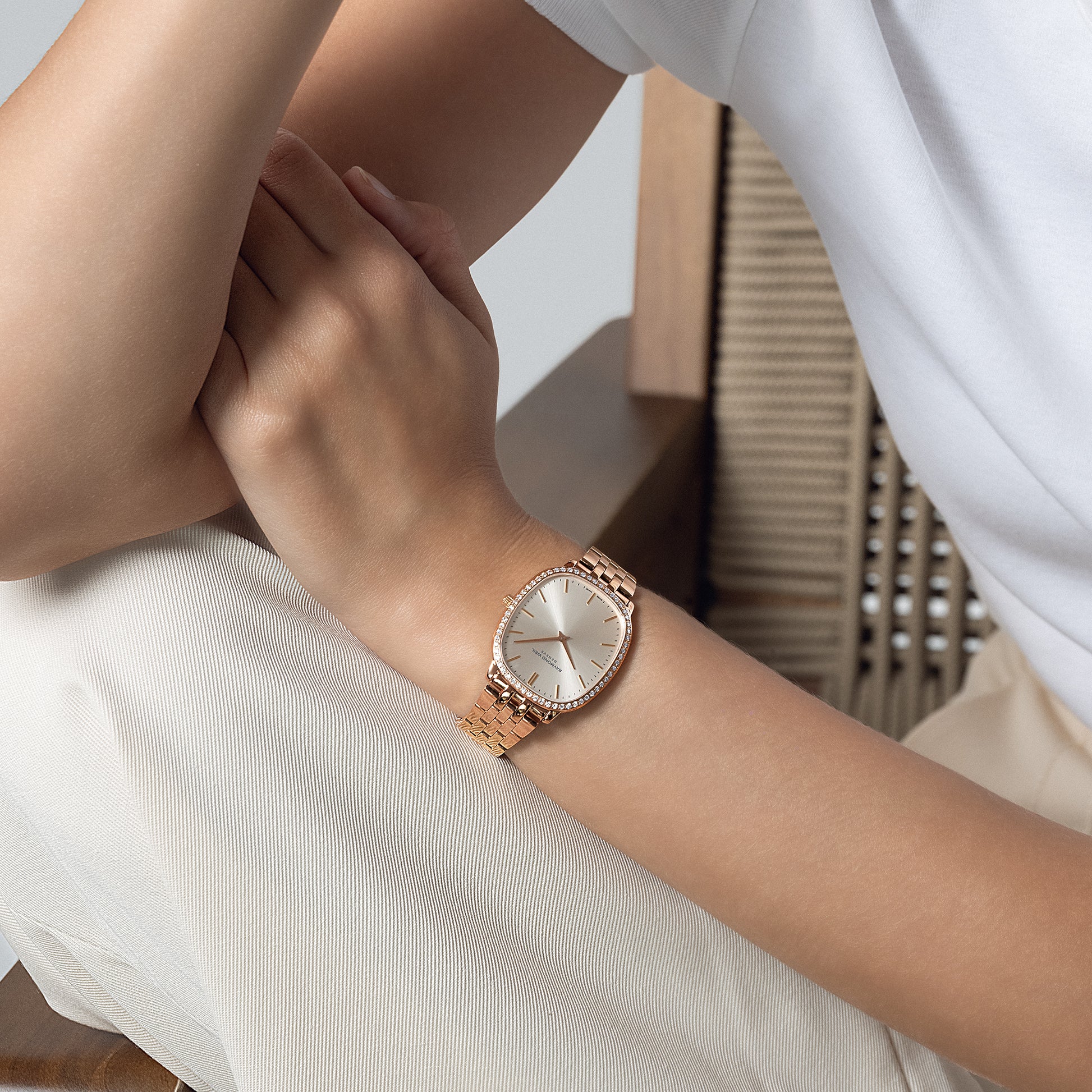 Toccata Heritage Old Silver Dial Quartz Diamonds Bracelet Swiss