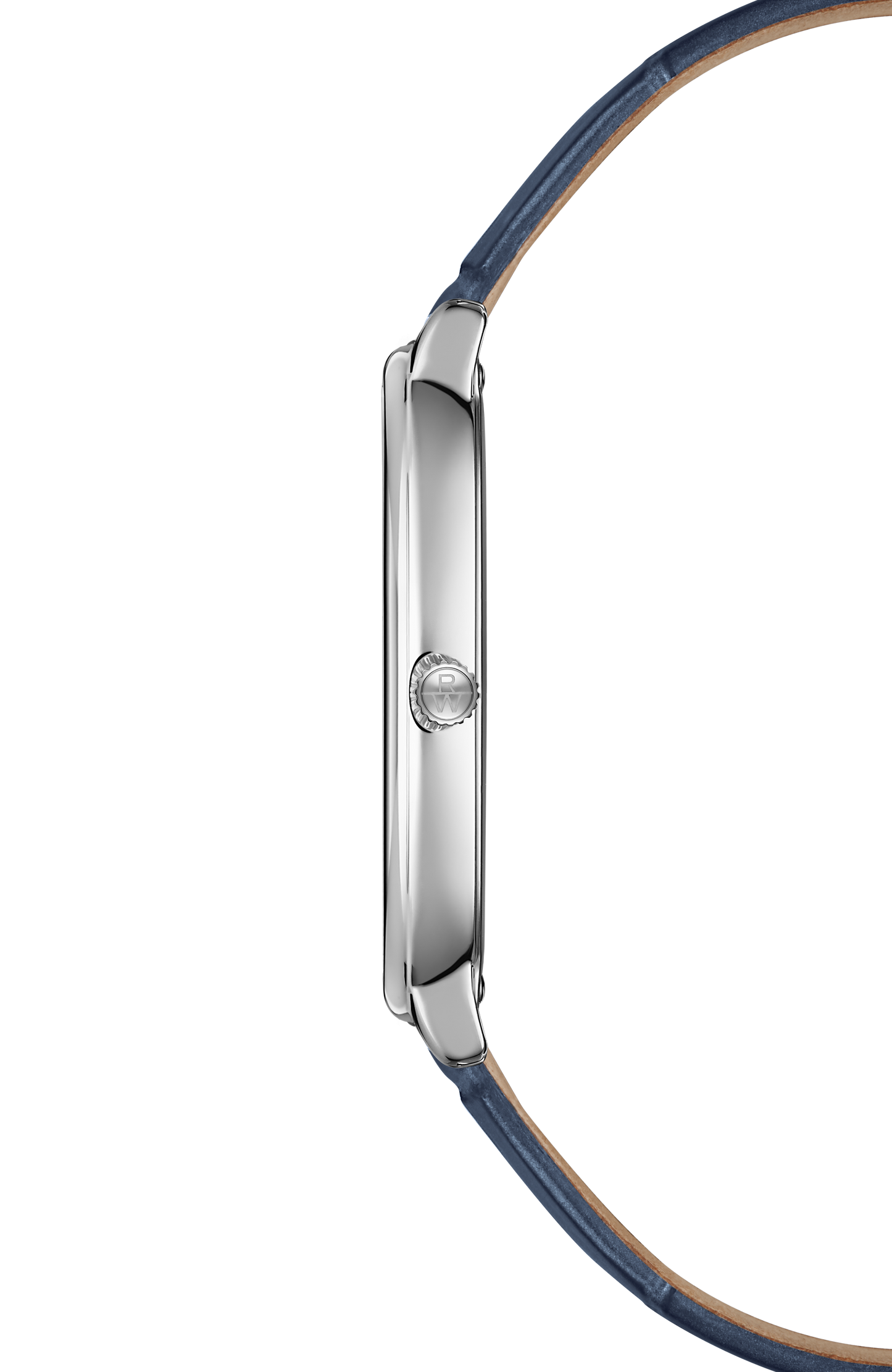 Montre Toccata Heritage cadran bleu bracelet cuir bleu, 31 x 36 mm