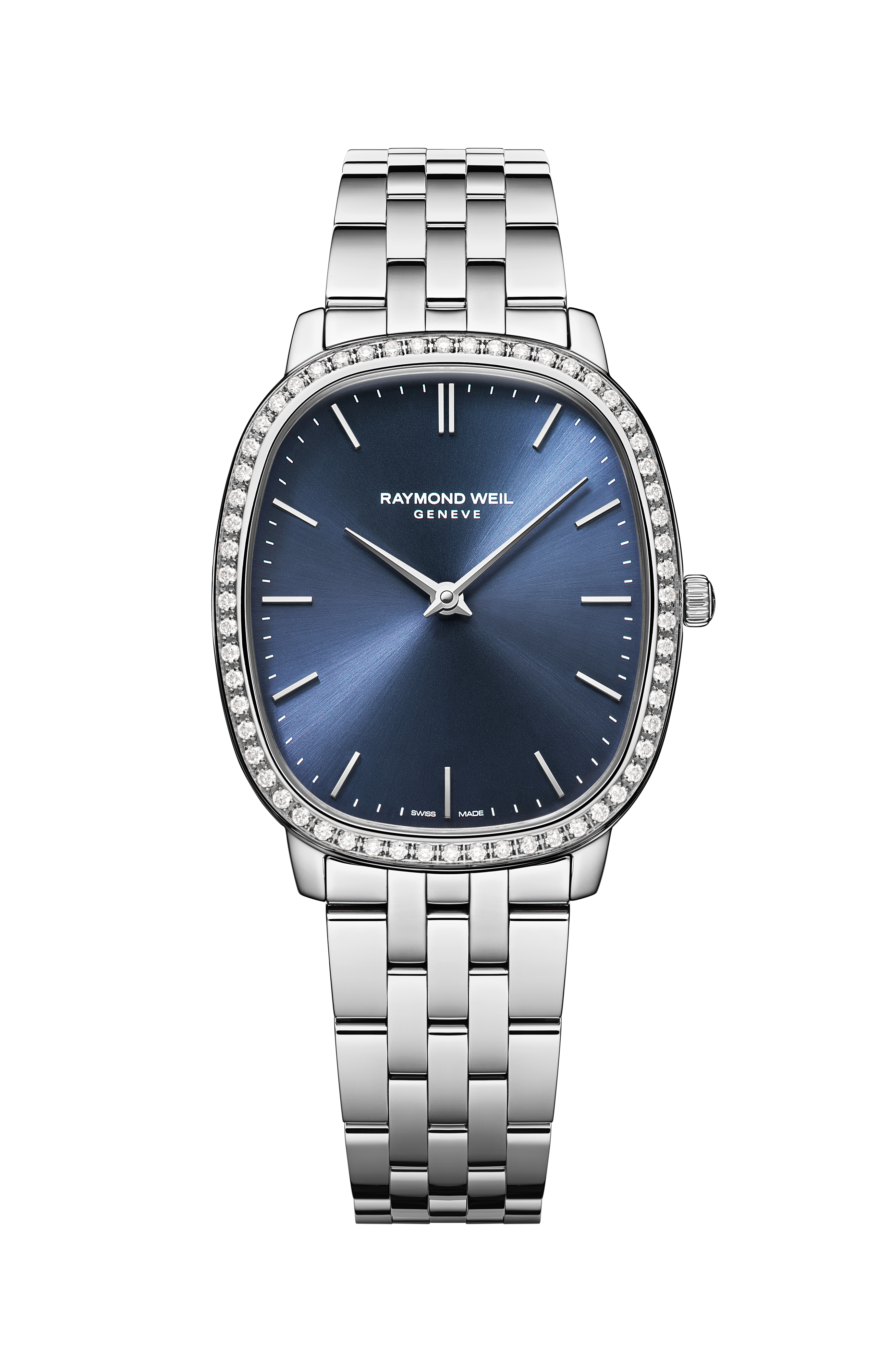 Toccata Heritage Blue Dial Quartz Diamonds Bracelet Watch, 31 x 36 mm