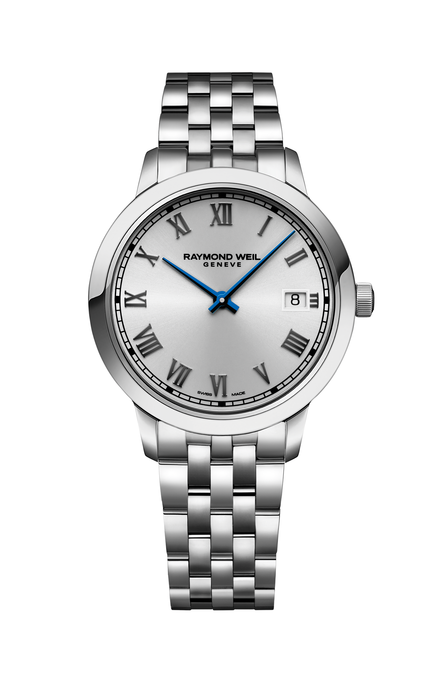 Toccata Ladies Silver Dial Stainless Steel Quartz Watch, 34 mm