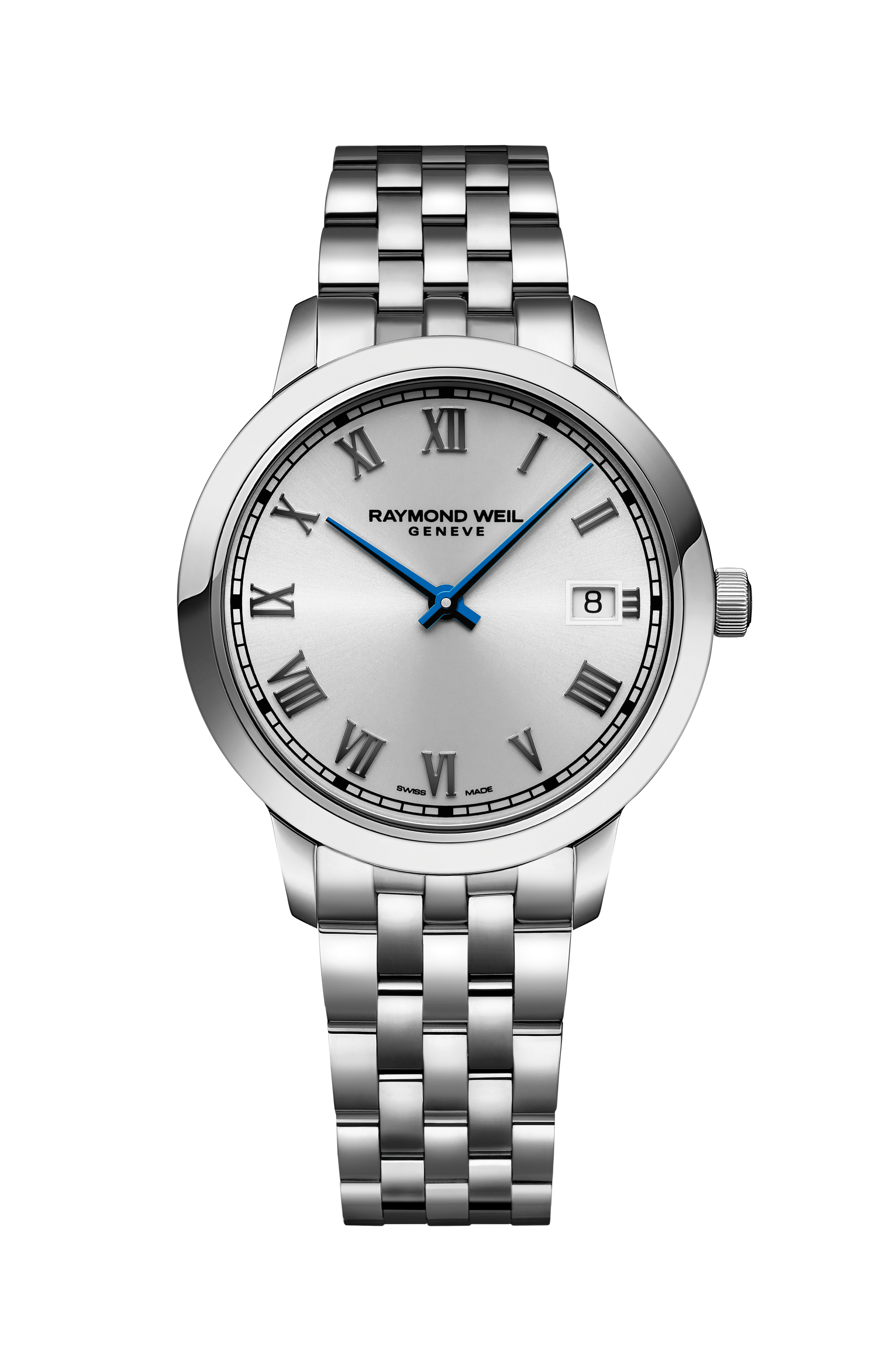 Toccata Ladies Silver Dial Stainless Steel Quartz Watch, 34 mm