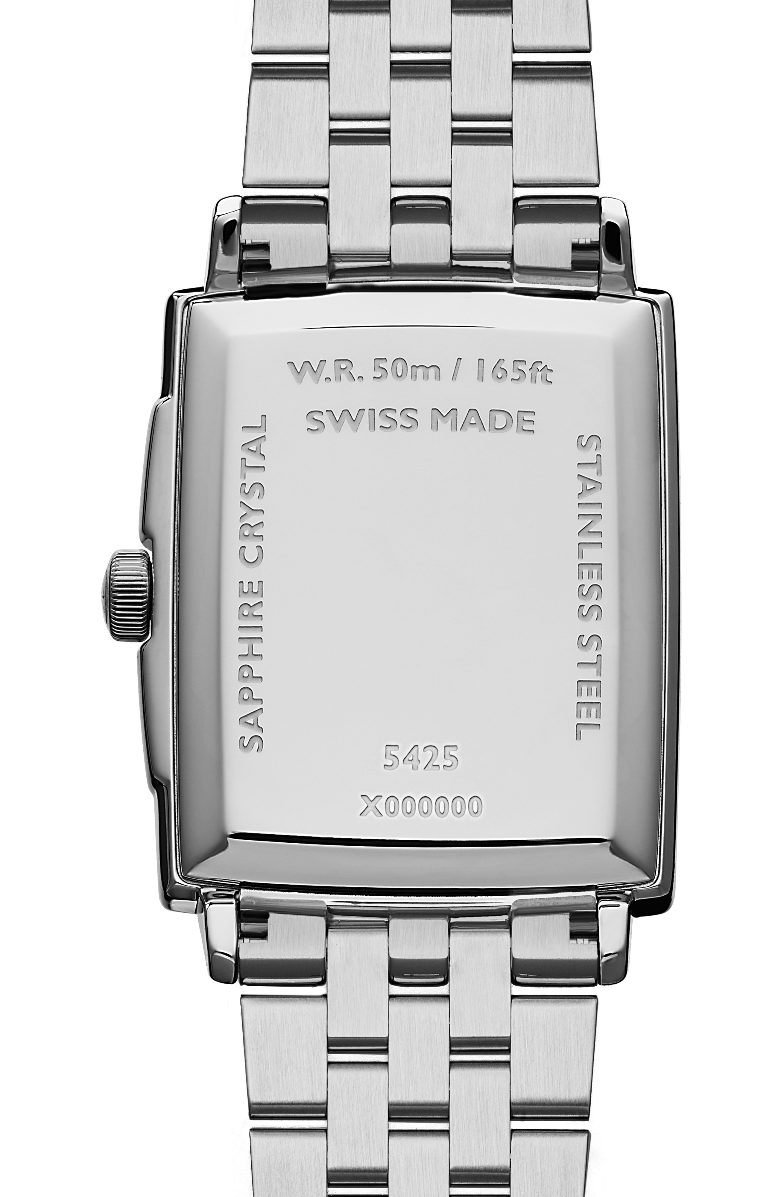 Toccata Men's Stainless Steel Square Quartz Watch, 37 x 29 mm