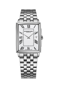 Toccata Men's Stainless Steel Square Quartz Watch, 37 x 29 mm