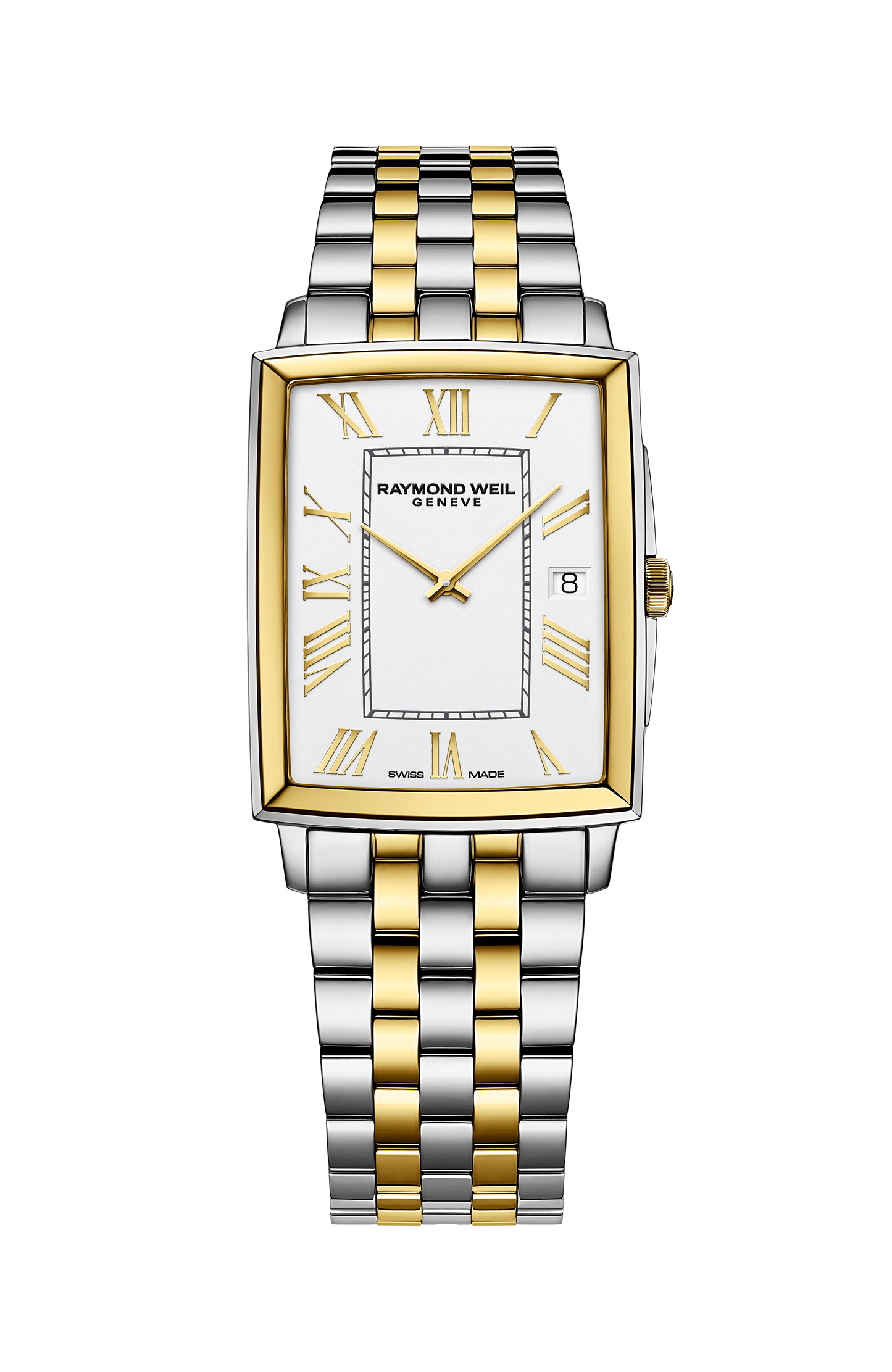 Toccata Men's Classic Rectangular Two-tone Quartz Watch, 37 x 29 mm