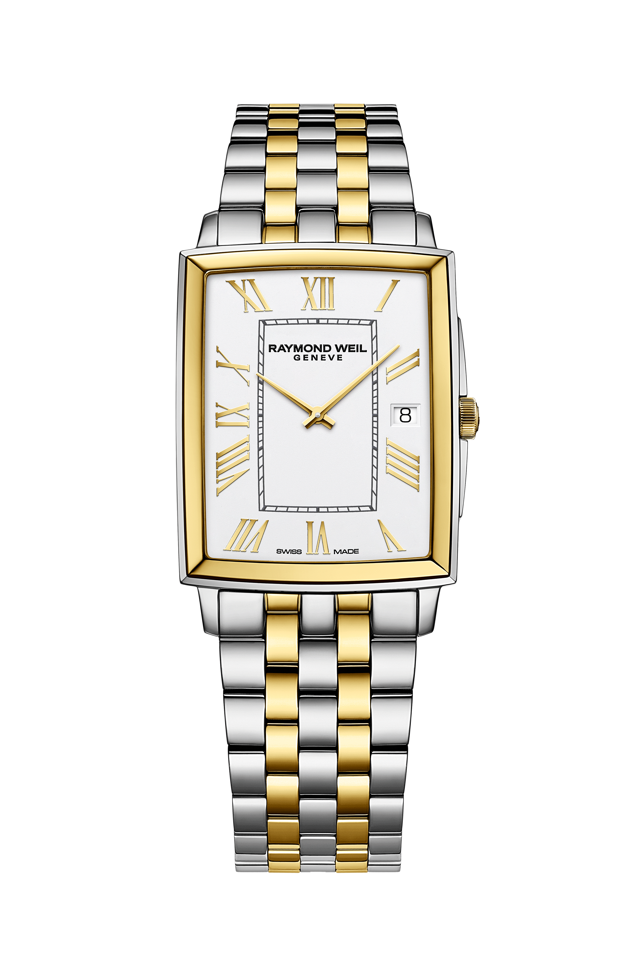 Toccata Men's Classic Rectangular Two-tone Quartz Watch, 37 x 29 mm