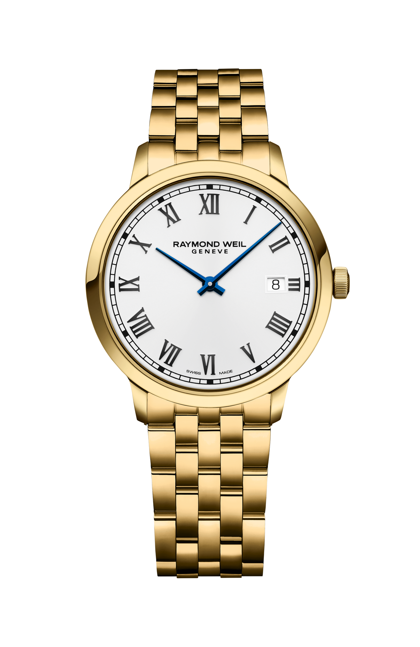 Toccata Men's Classic Gold PVD White Dial Quartz Watch, 39 mm