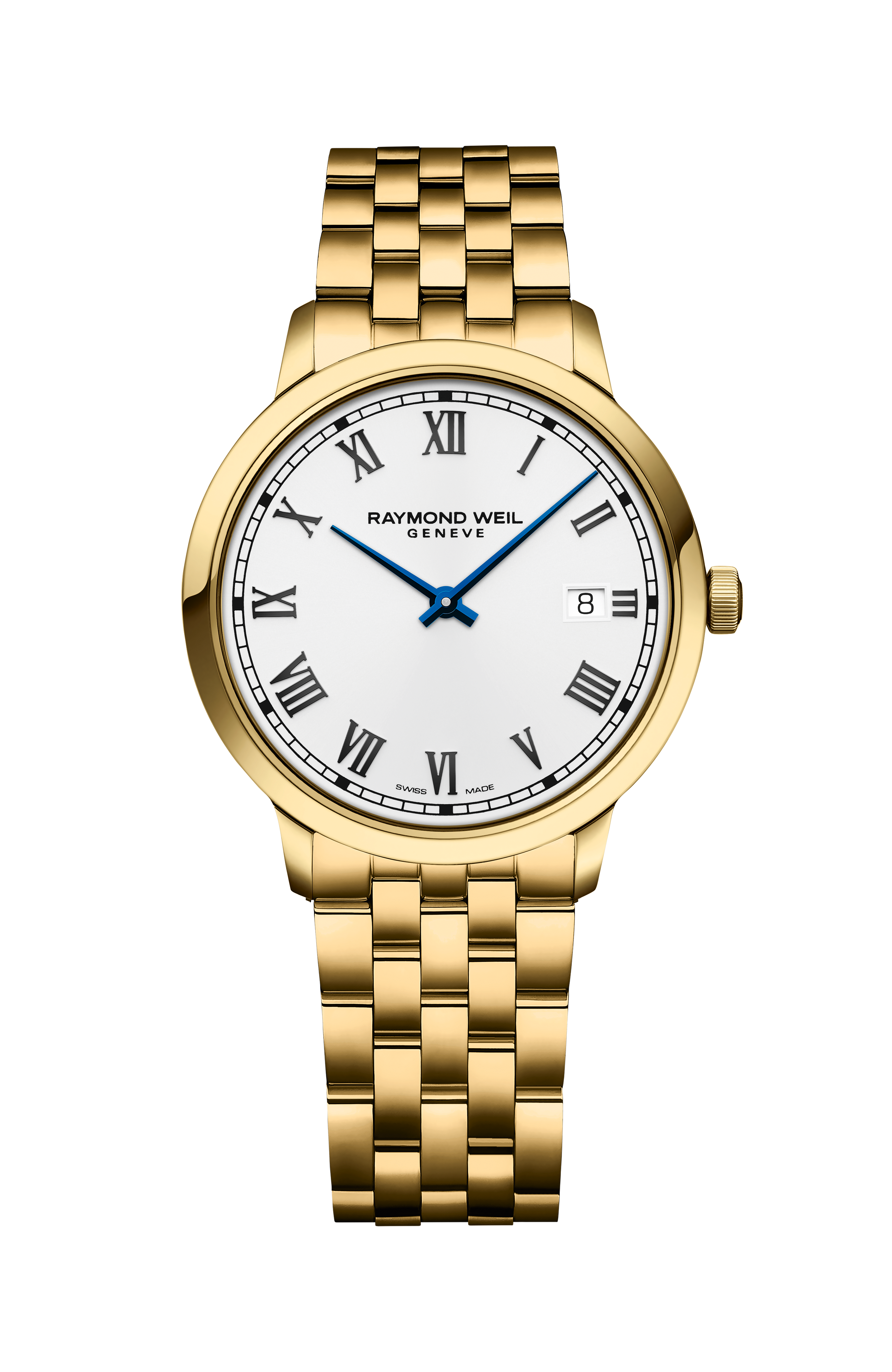 Toccata Men's Classic Gold PVD White Dial Quartz Watch, 39 mm