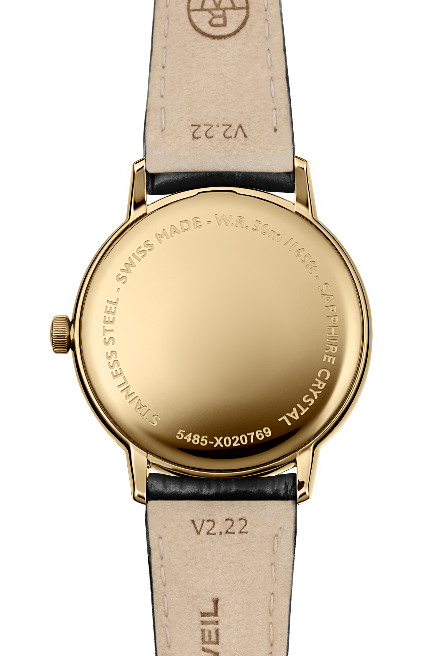Toccata Men's Classic Gold PVD Leather Quartz Watch, 39 mm