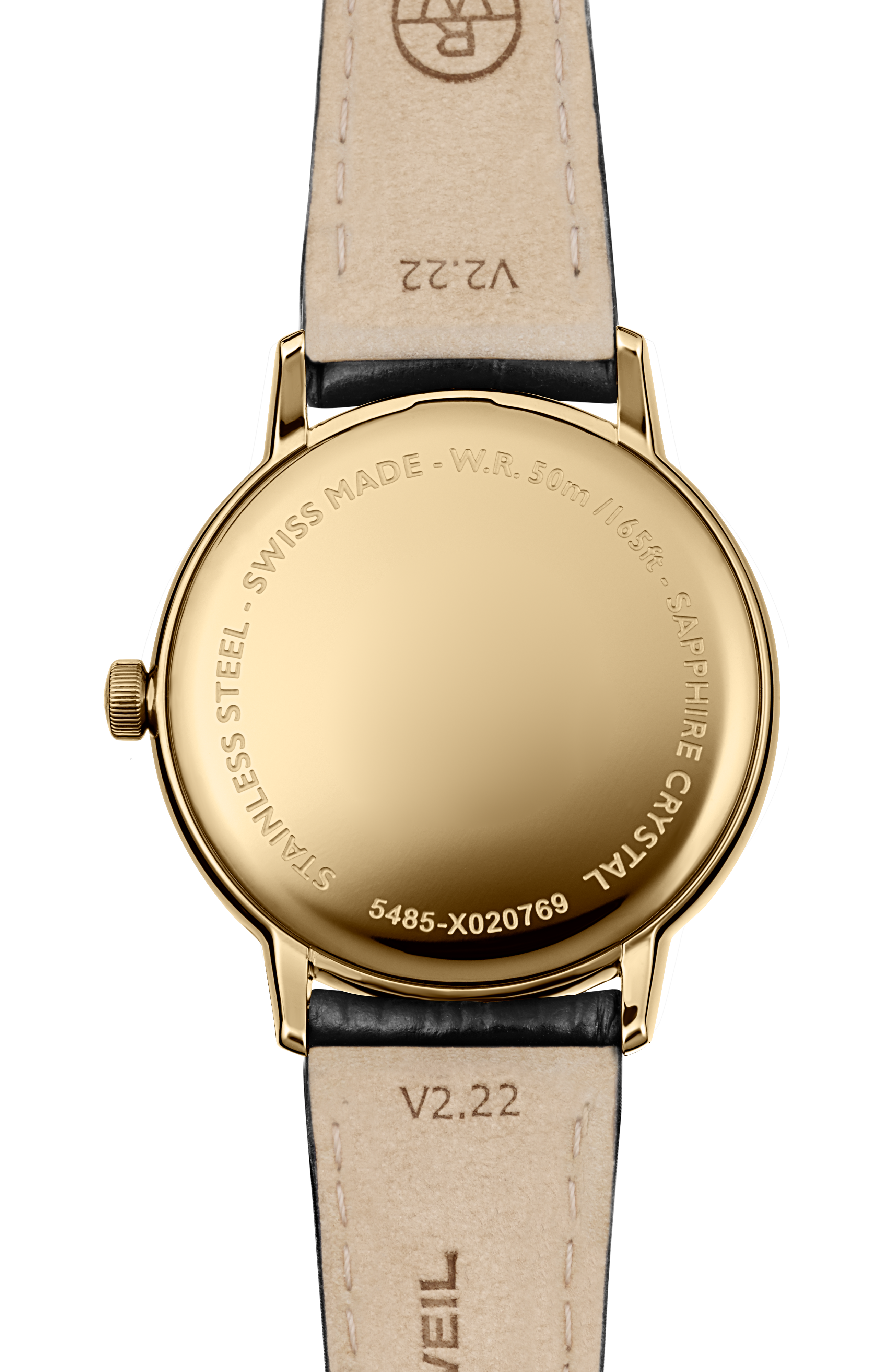 Toccata Men's Classic Gold PVD Leather Quartz Watch, 39 mm