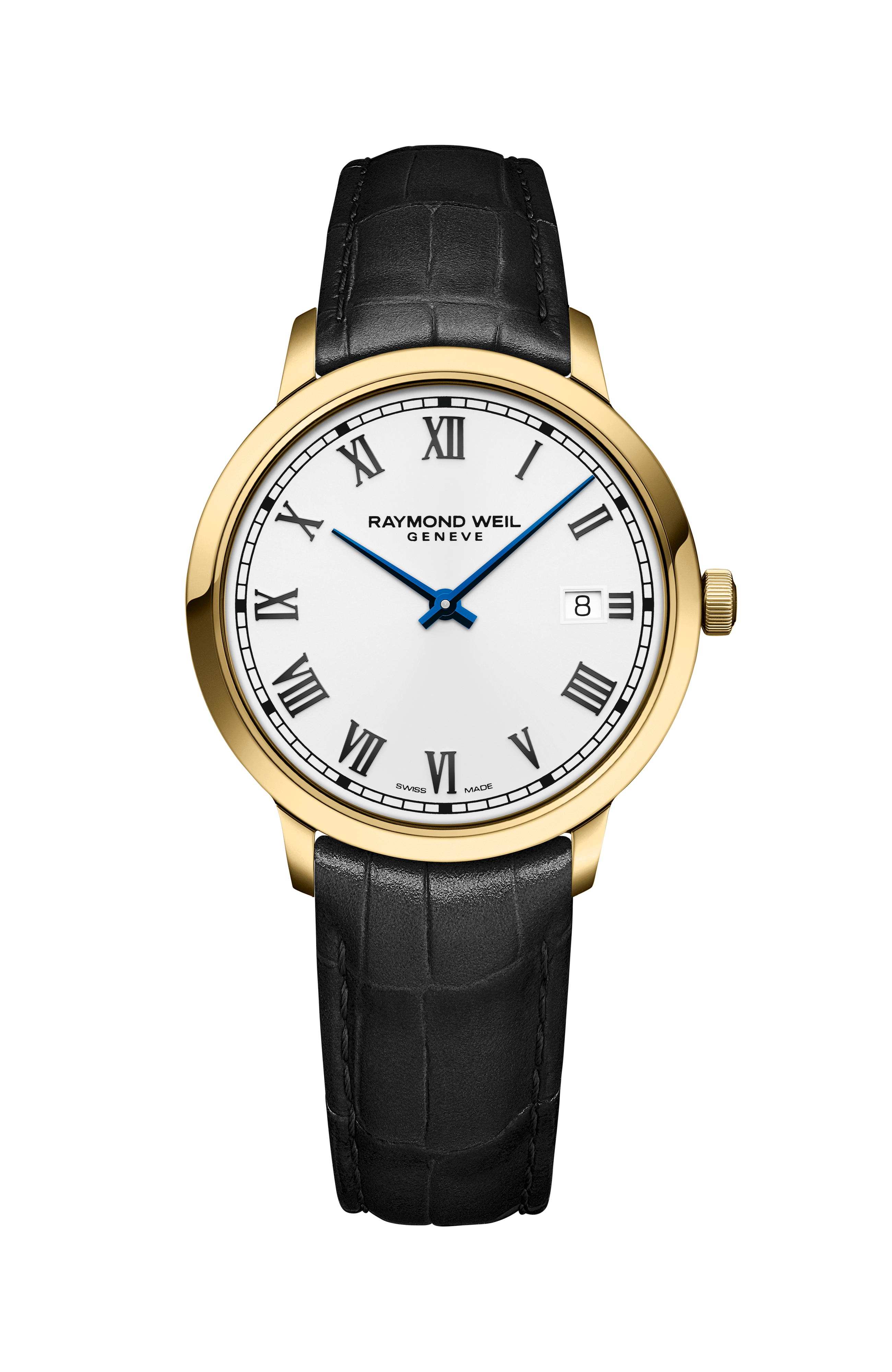 Toccata Men's Classic Gold PVD Leather Quartz Watch, 39 mm