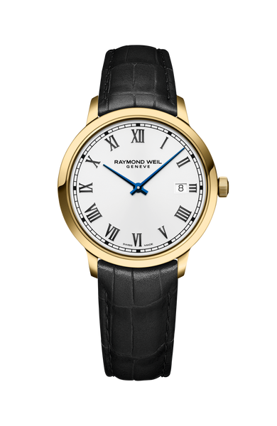 Classic Gold PVD Leather Quartz Watch - Toccata | RAYMOND WEIL