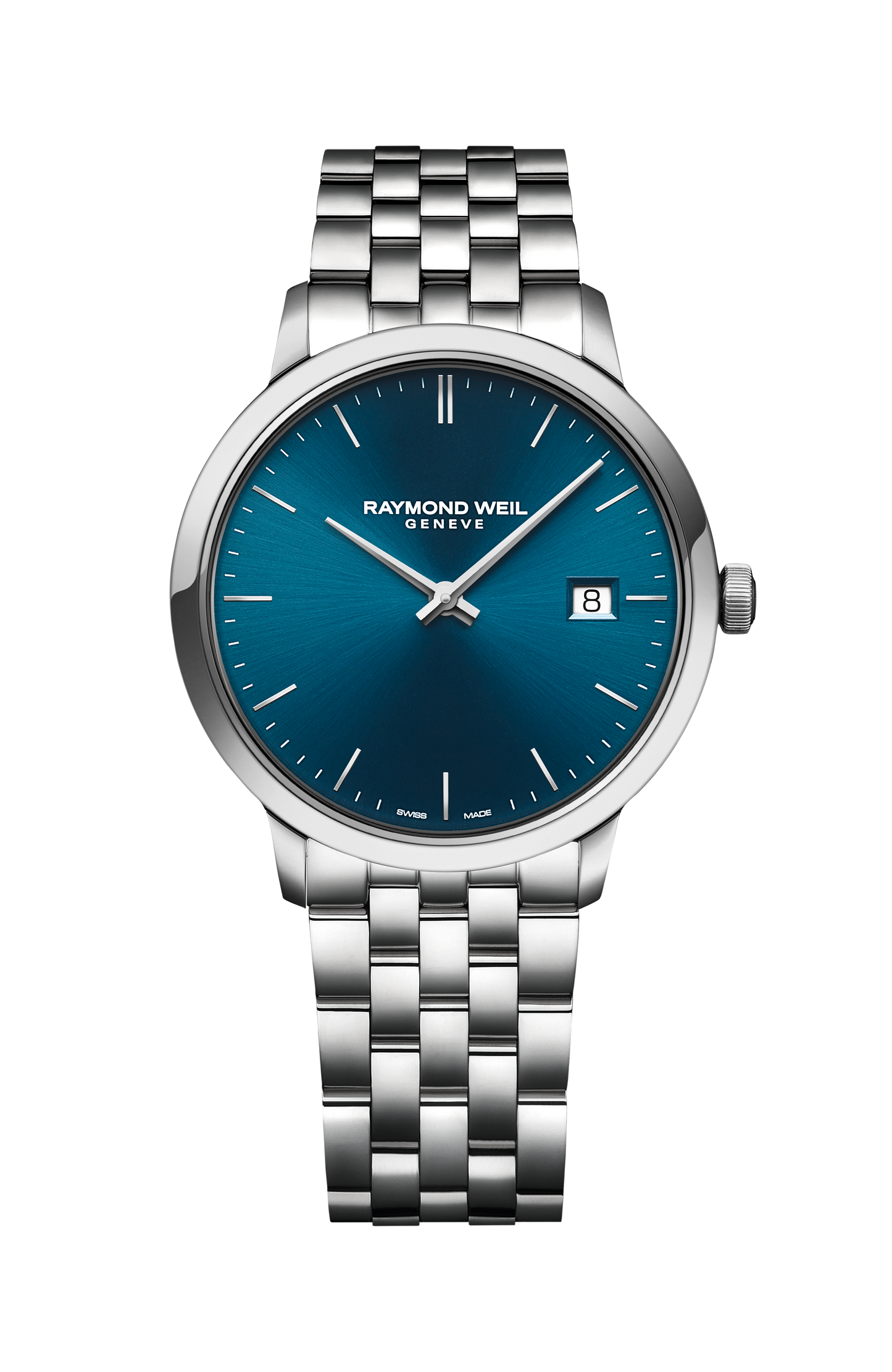 Toccata Men's Classic Steel Blue Dial Quartz Watch, 39 mm