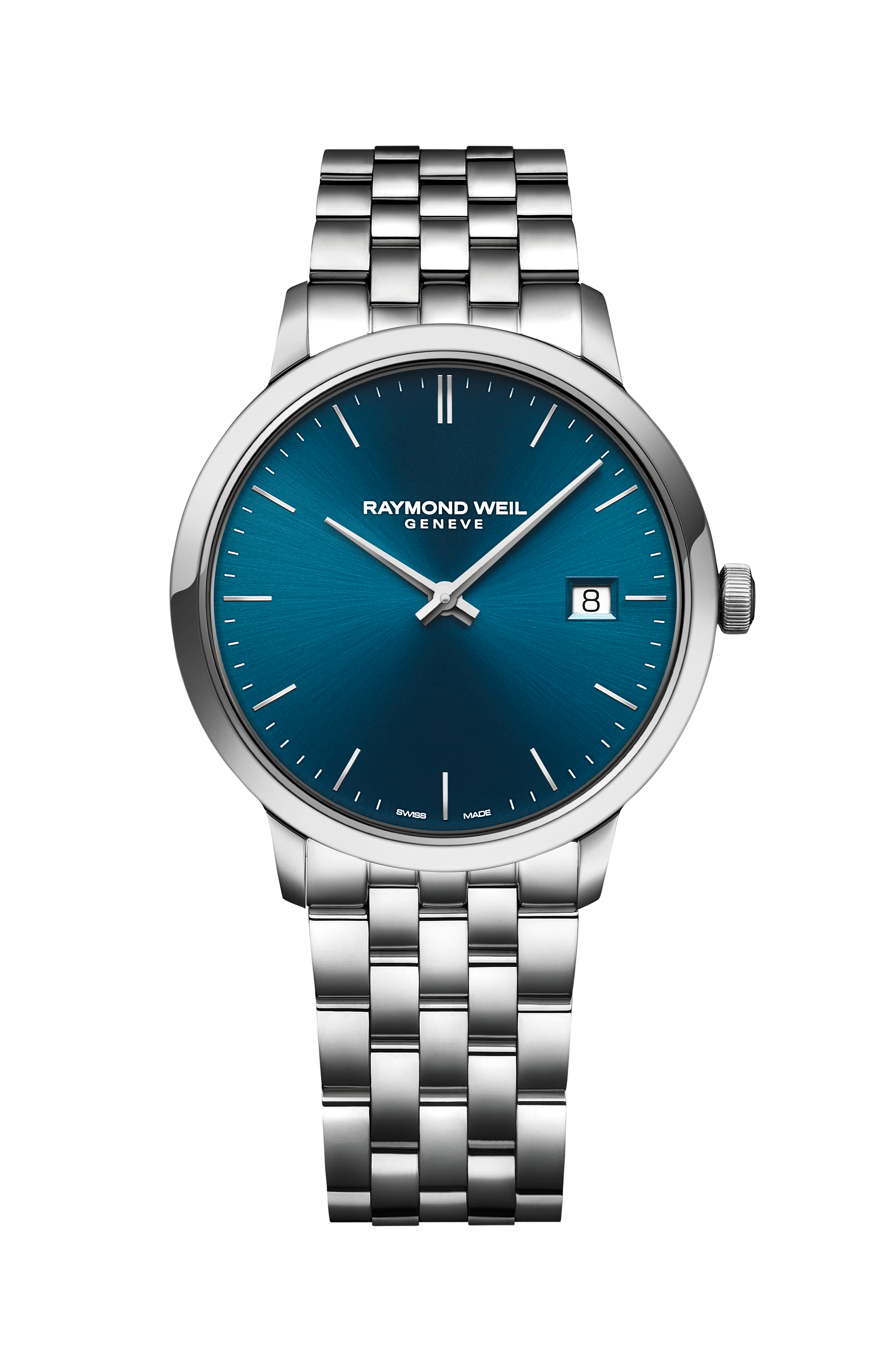Toccata Men's Classic Steel Blue Dial Quartz Watch, 39 mm