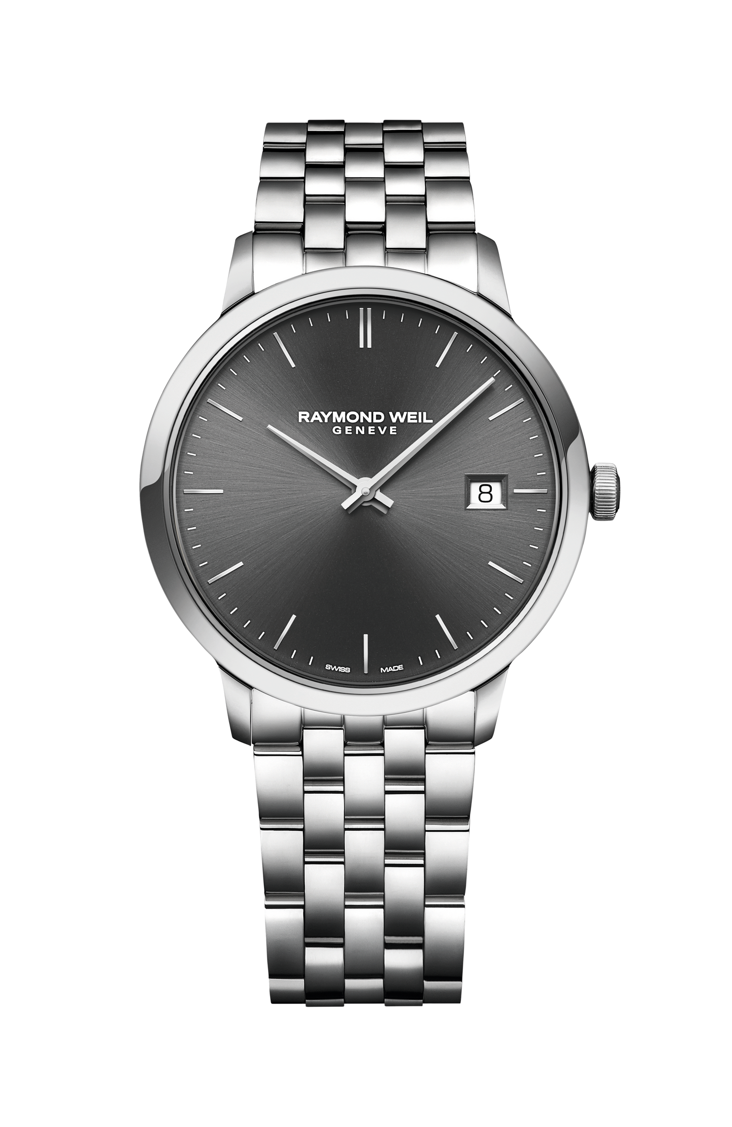 Toccata Men's Classic Steel Grey Dial Quartz Watch, 39 mm