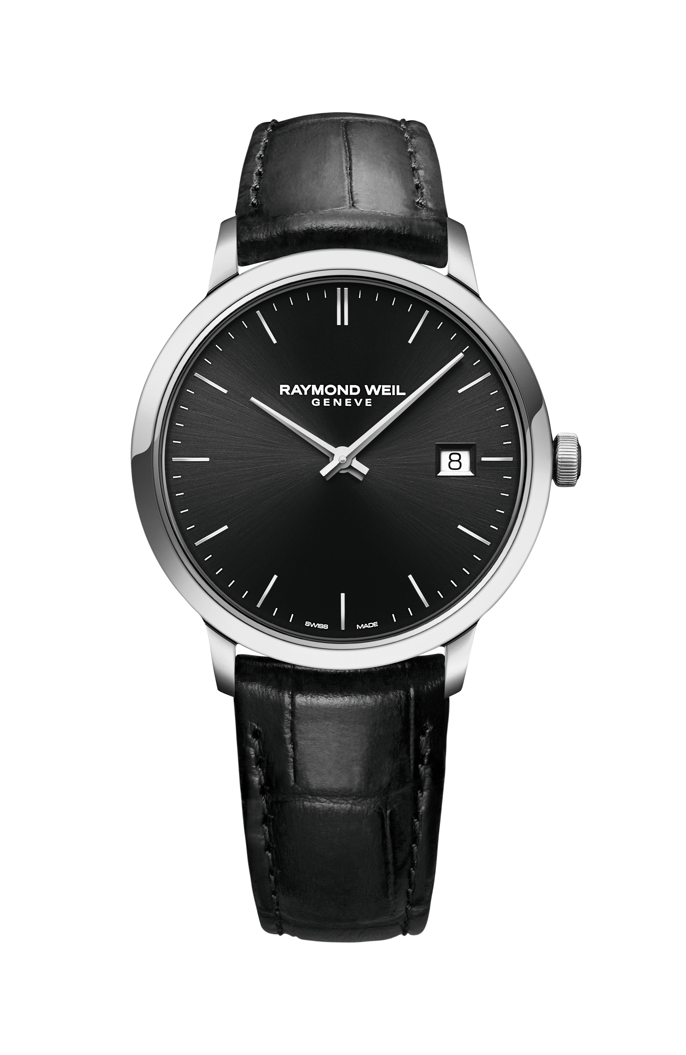 Toccata Men's Classic Black Dial Quartz Watch , 39mm