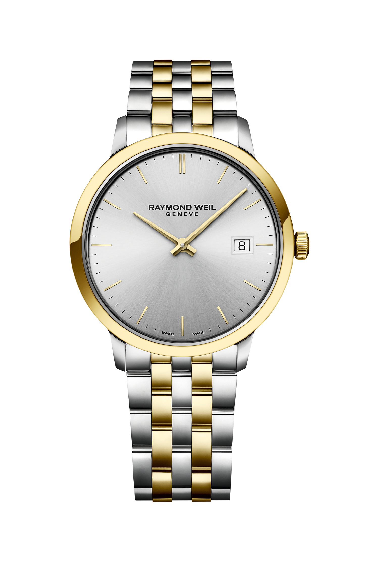 Toccata Men's Two-tone Silver Dial Quartz Watch, 39 mm