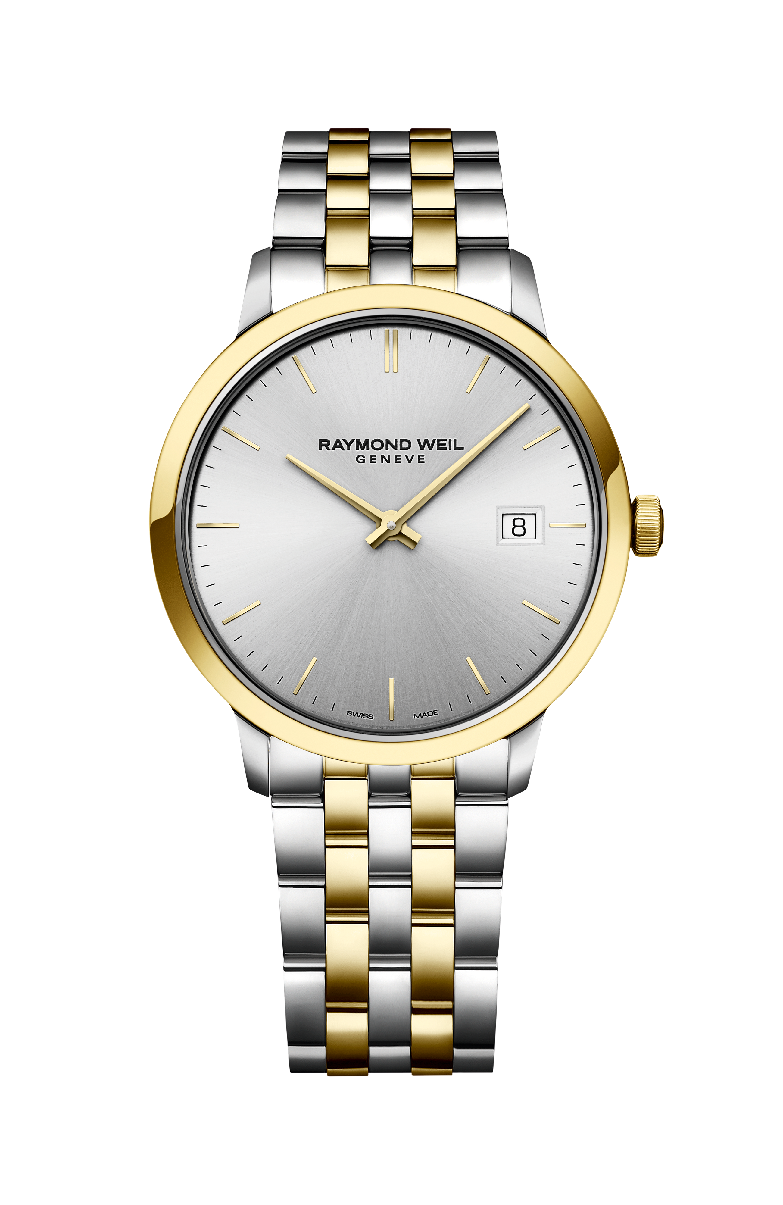 Toccata Men's Two-tone Silver Dial Quartz Watch, 39 mm