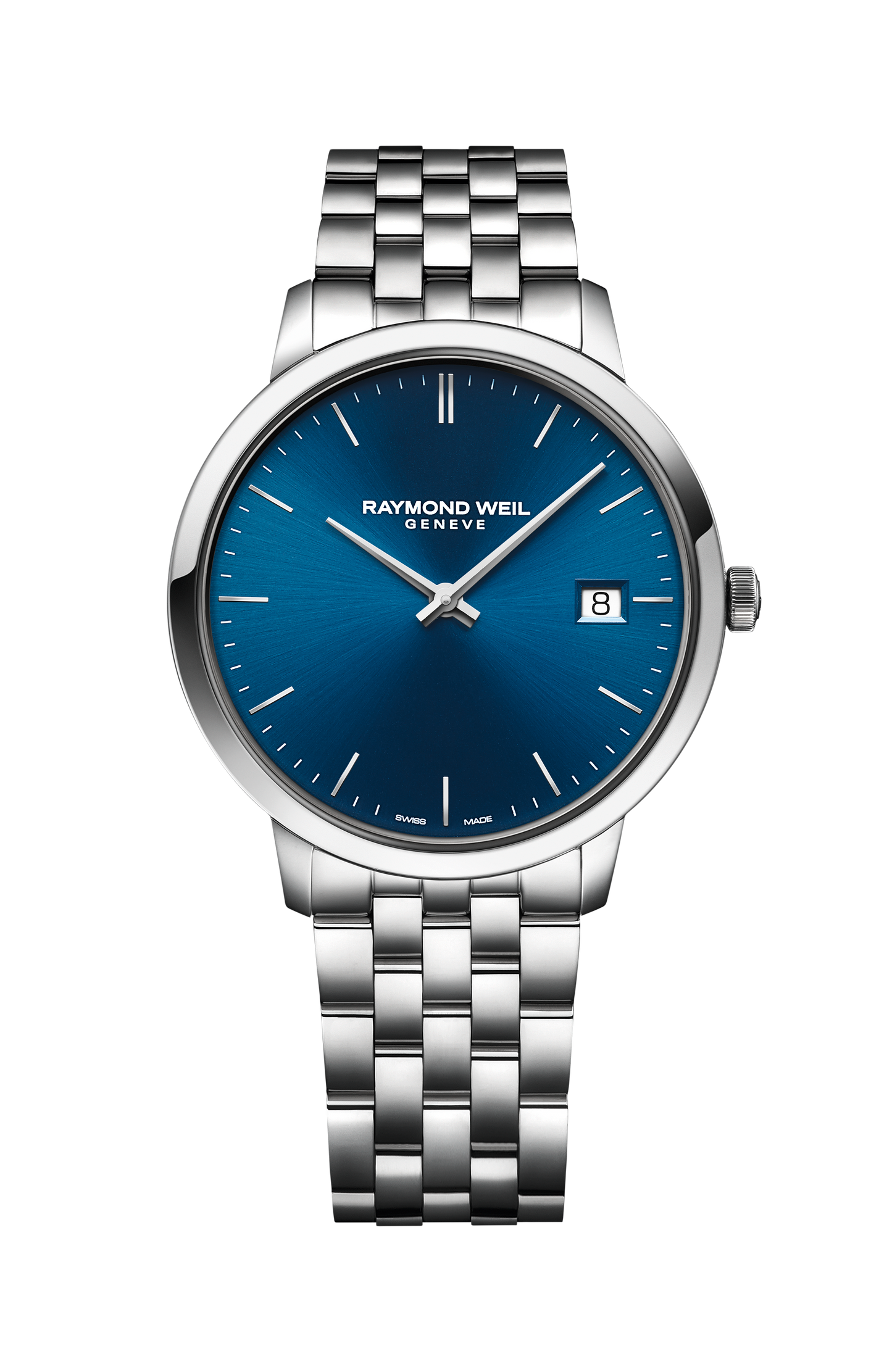Toccata Men's Classic Steel Blue Dial Quartz Watch, 42mm