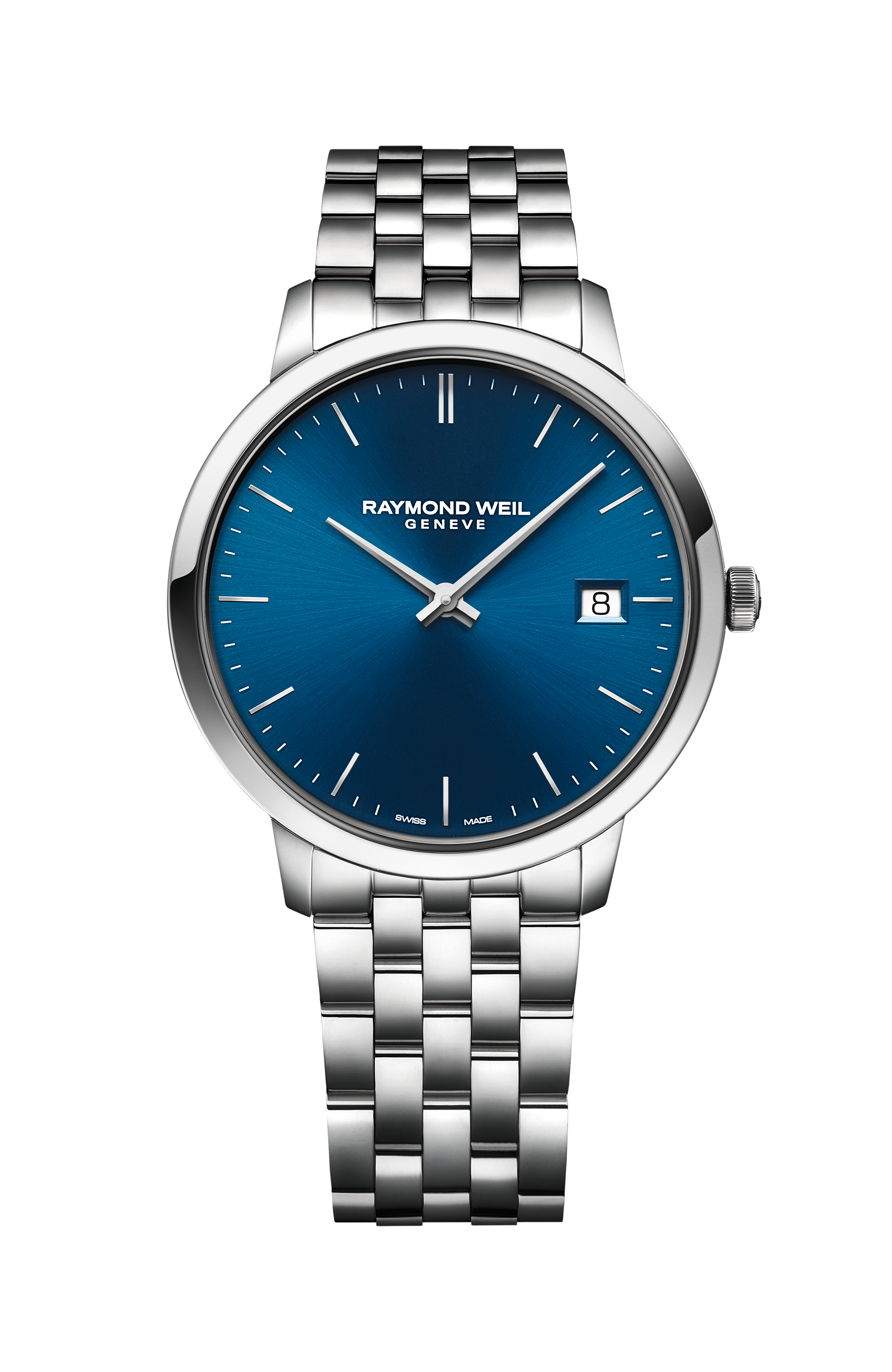 Toccata Men's Classic Steel Blue Dial Quartz Watch, 42mm