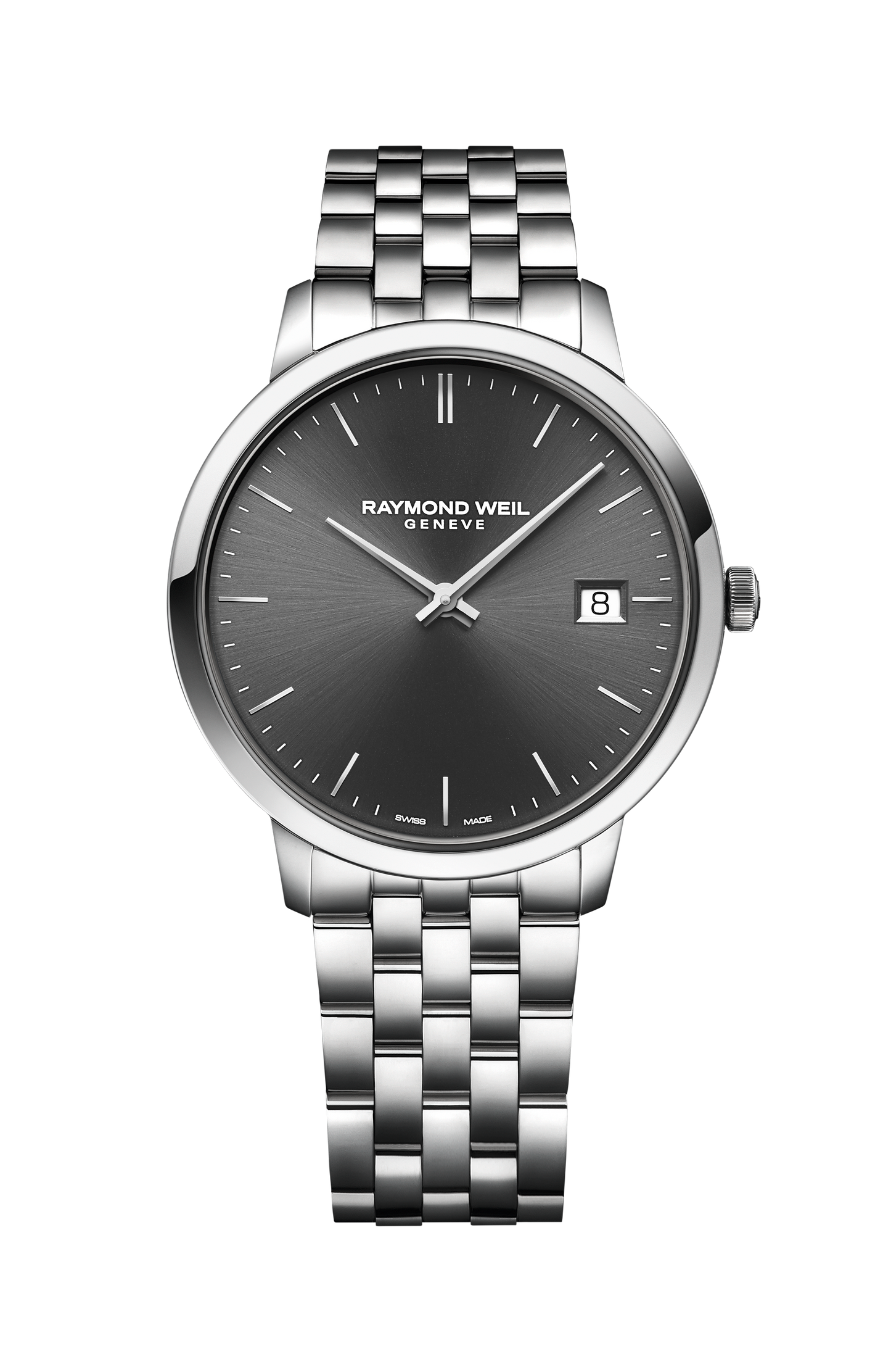 Toccata Men's Classic Steel Grey Dial Quartz Watch, 42mm