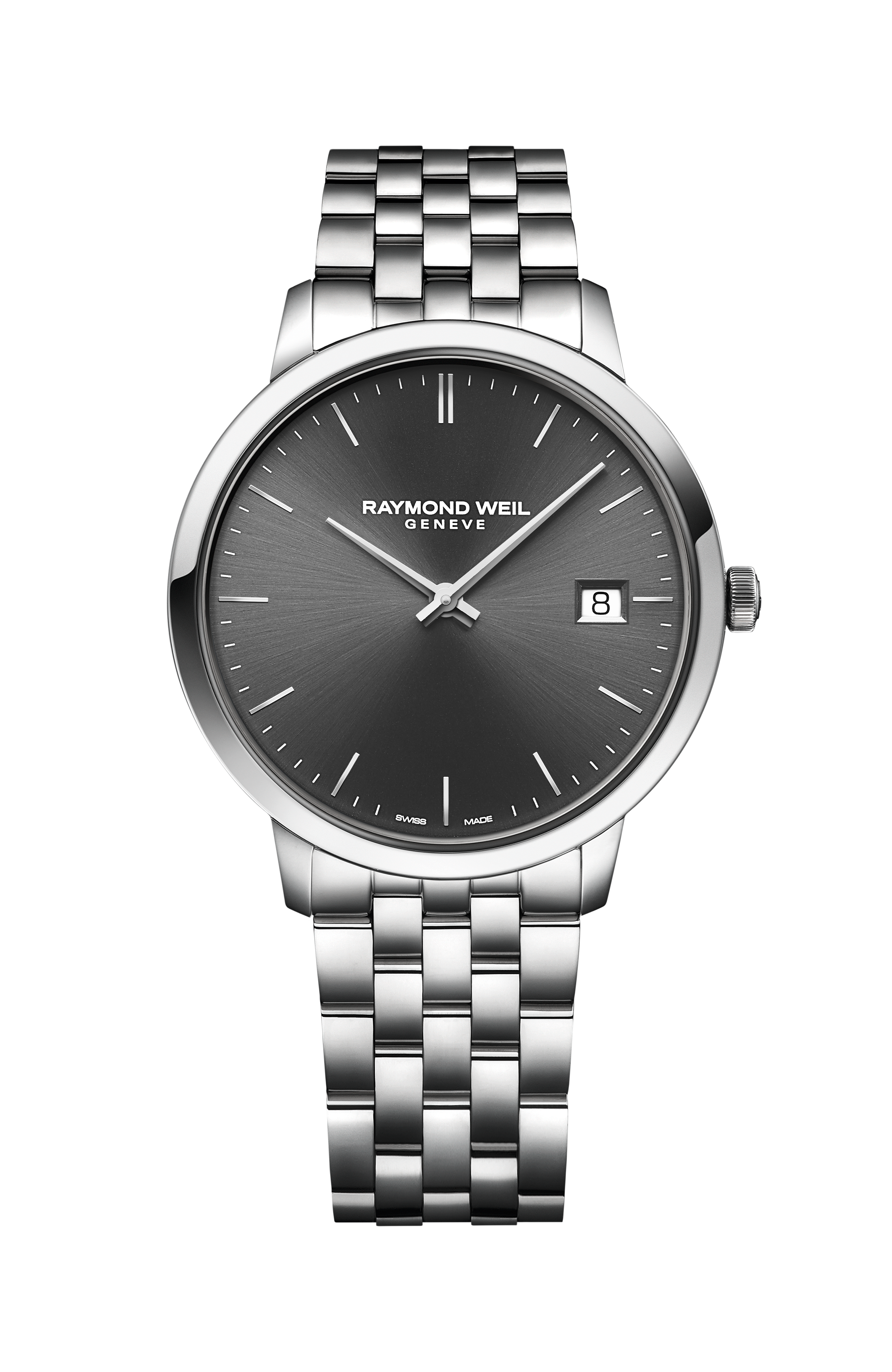 Toccata Men's Classic Steel Grey Dial Quartz Watch, 42mm
