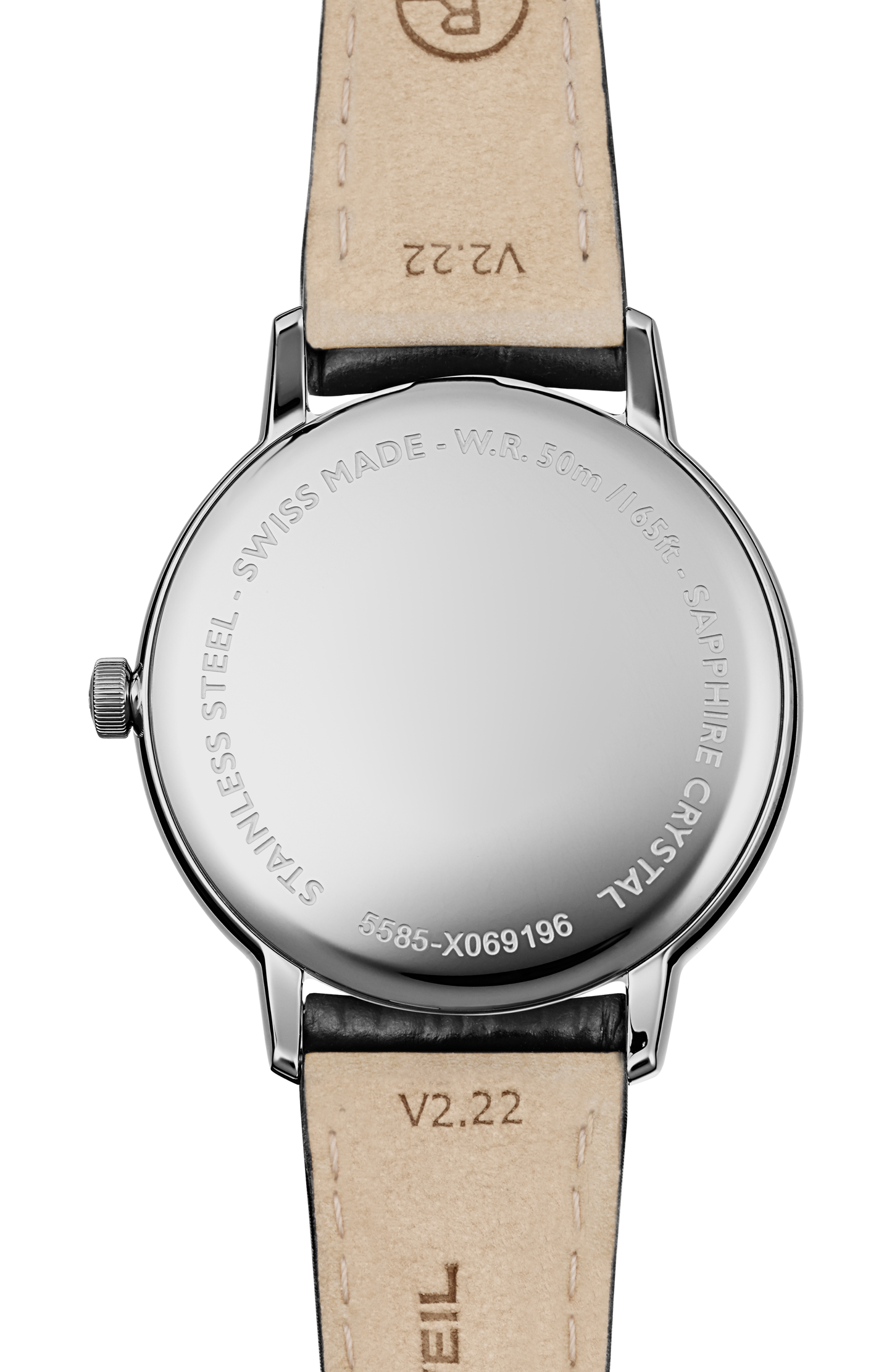 Toccata Men's Classic Silver Dial Leather Quartz Watch, 42 mm