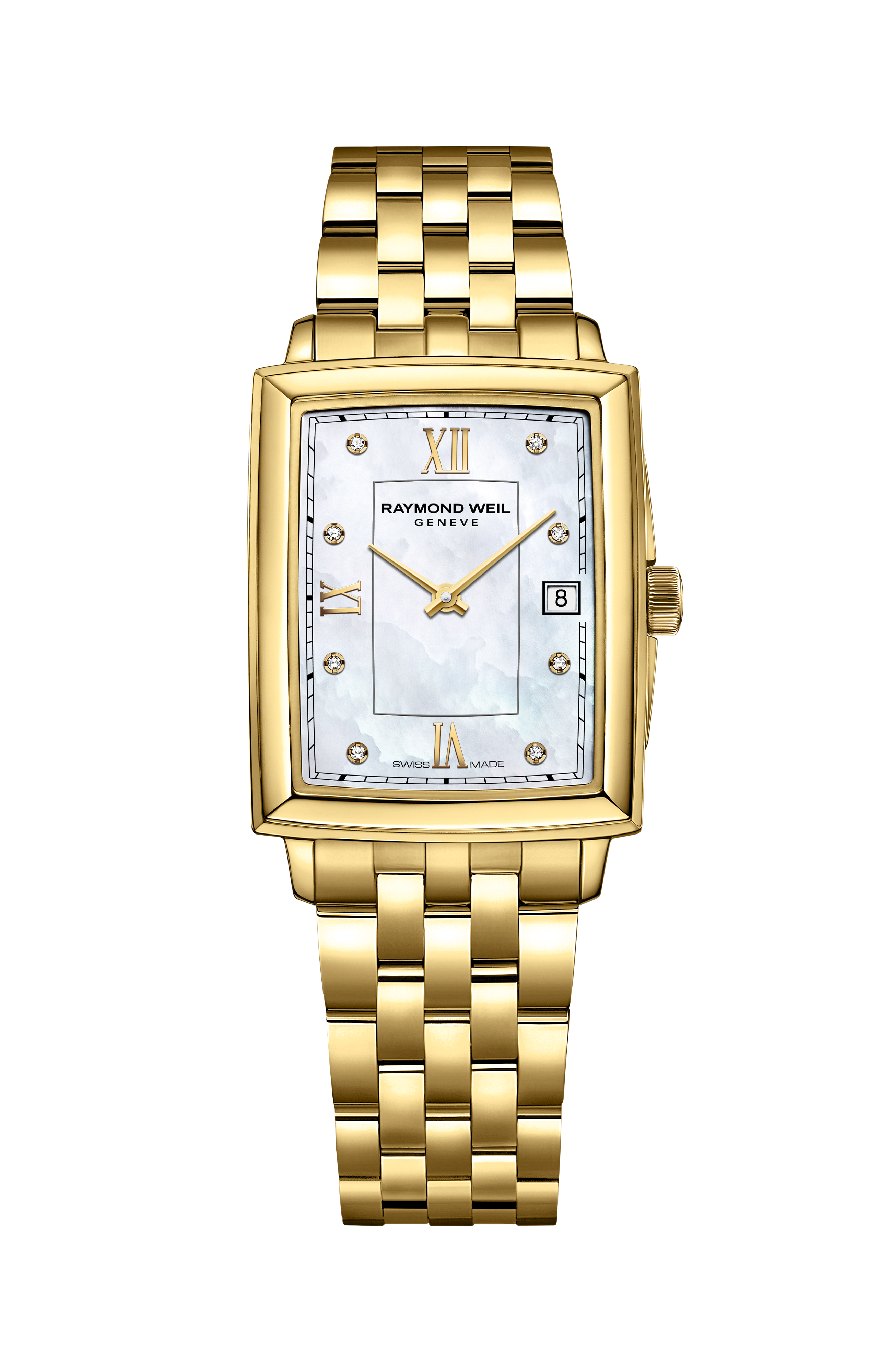 Toccata Ladies Gold Diamond Quartz Watch, 22 x 28 mm