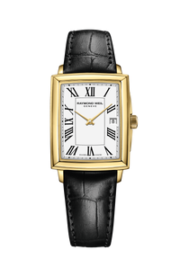 Toccata Ladies Gold Quartz Leather Watch, 22 x 28 mm