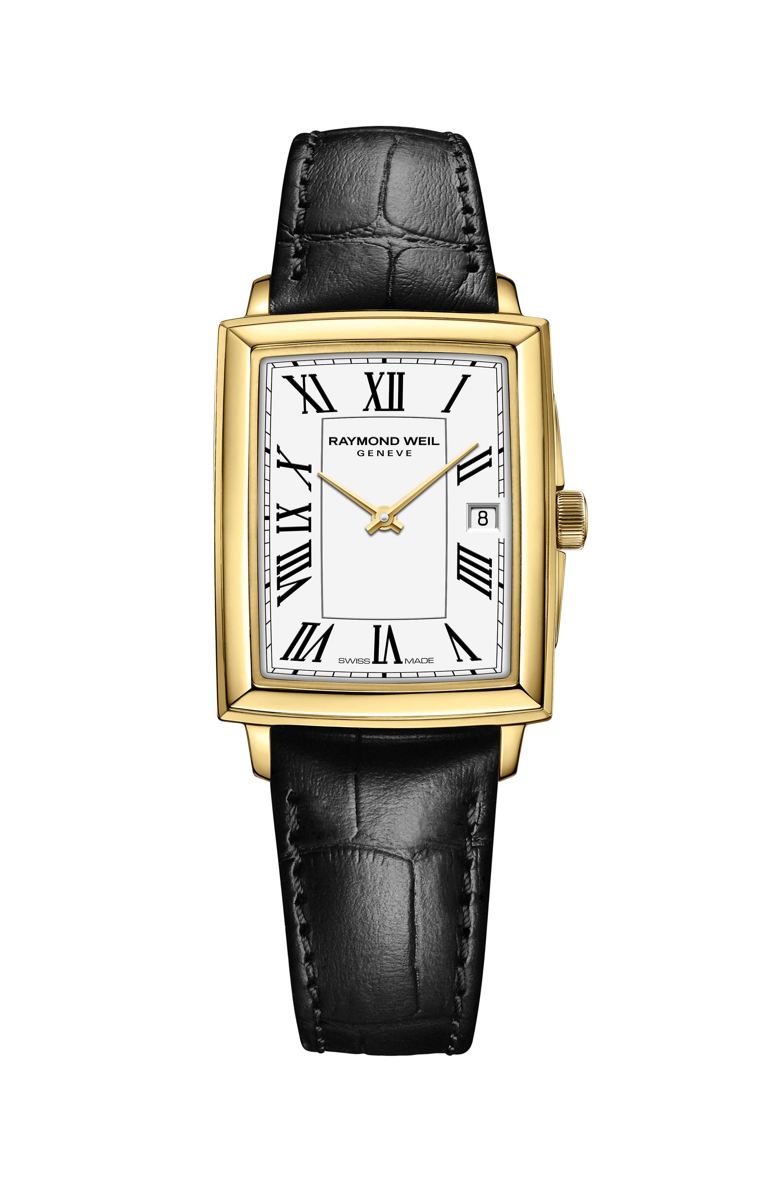 Toccata Ladies Gold Quartz Leather Watch, 22 x 28 mm