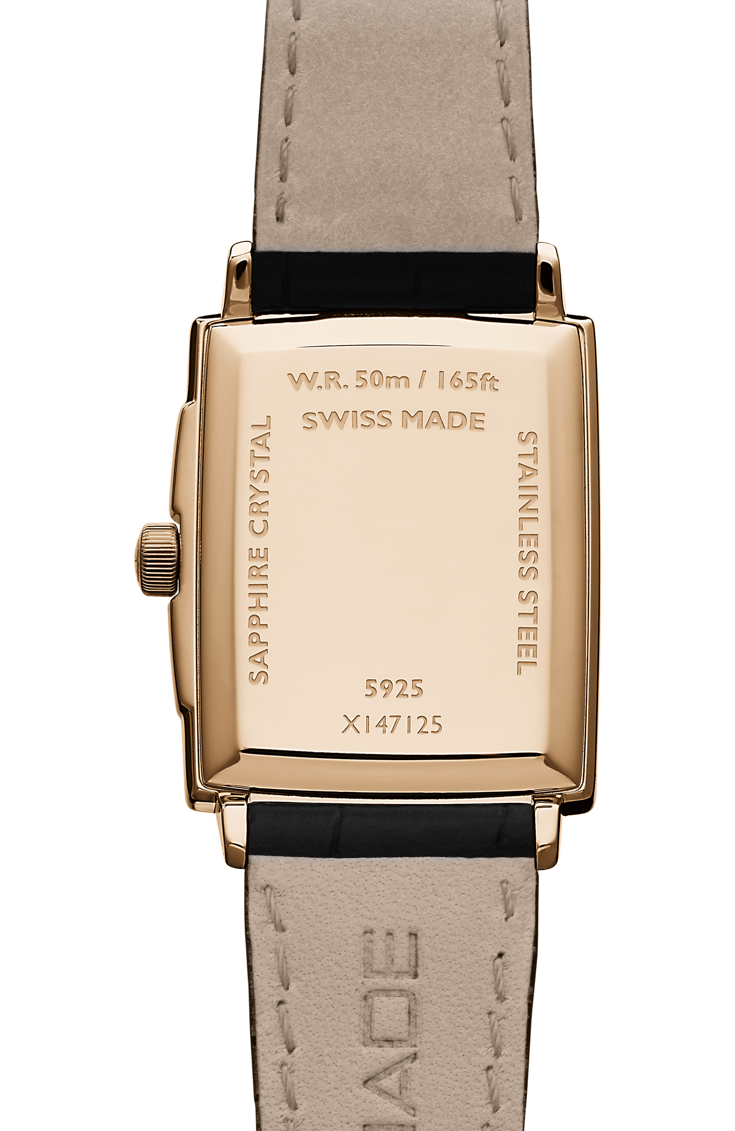 Toccata Ladies Quartz Black Leather Strap Watch, 22 x 28 mm