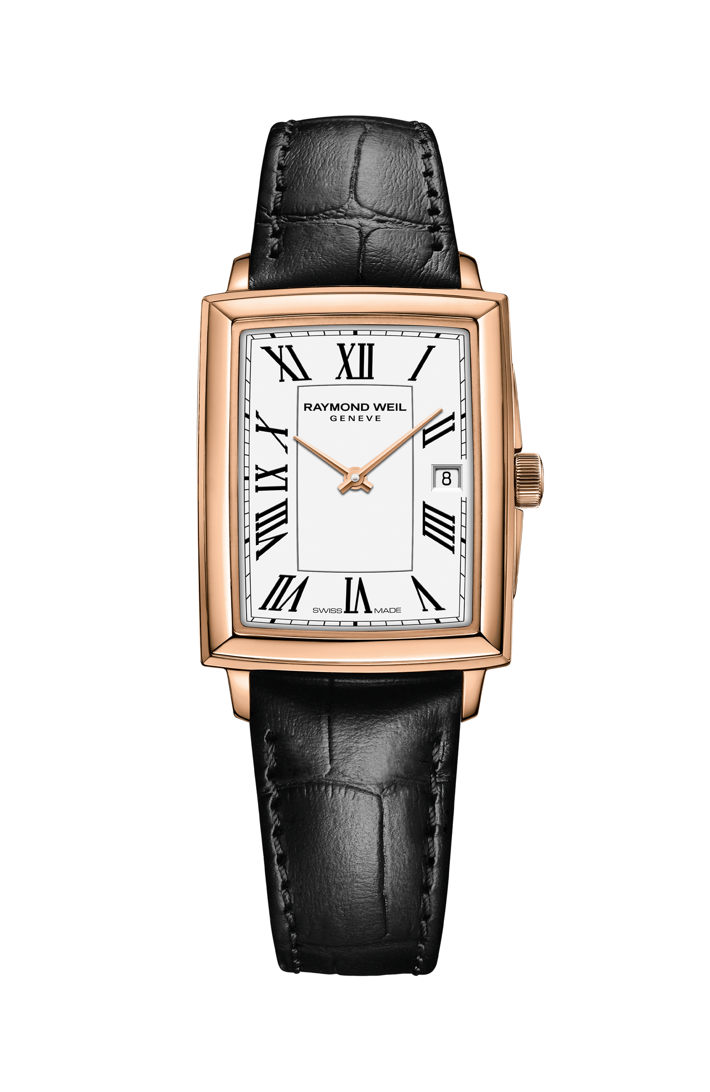 Toccata Ladies Quartz Black Leather Strap Watch, 22 x 28 mm