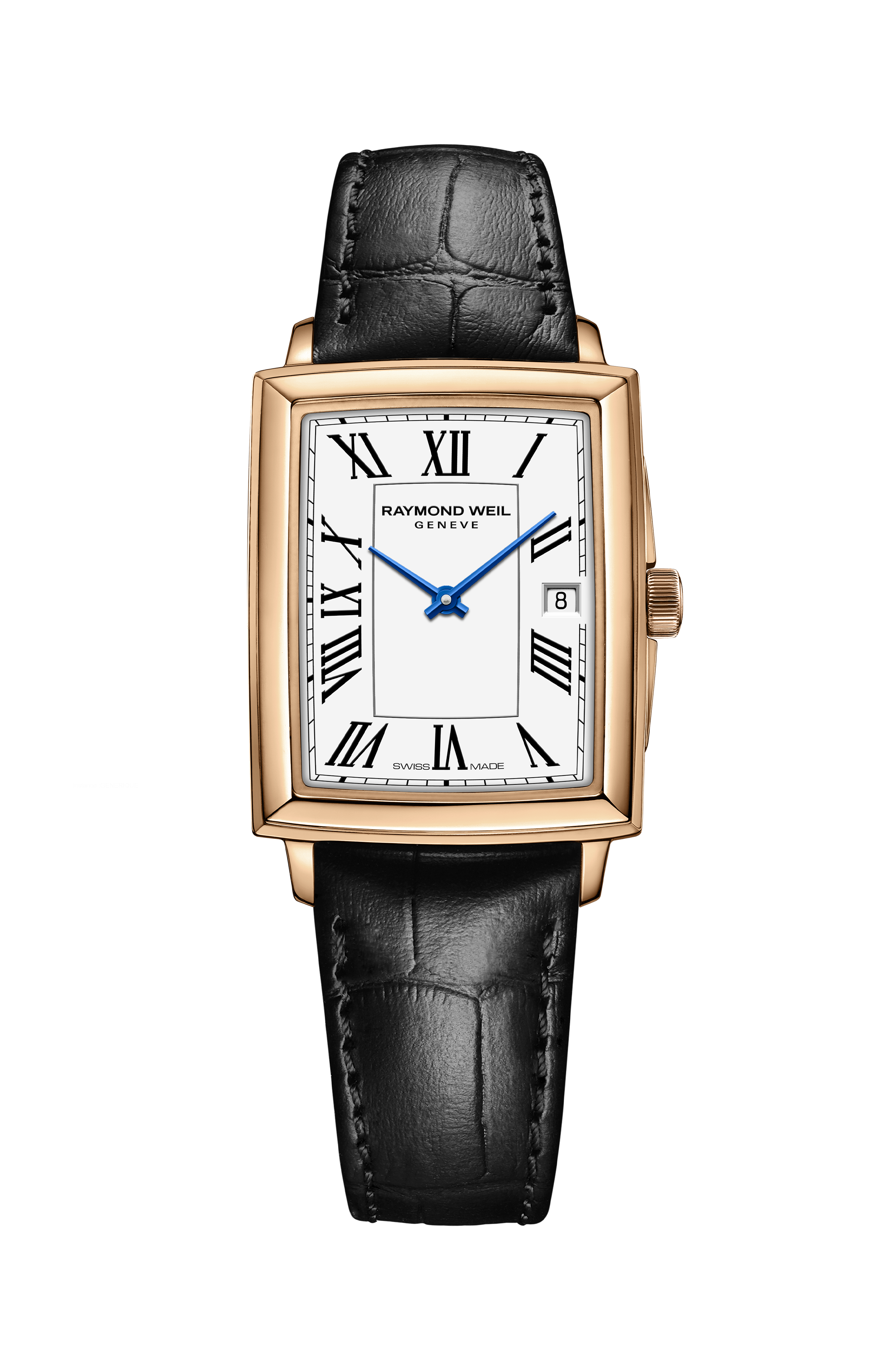 Toccata Ladies Quartz Black Leather Strap Watch, 22 x 28 mm