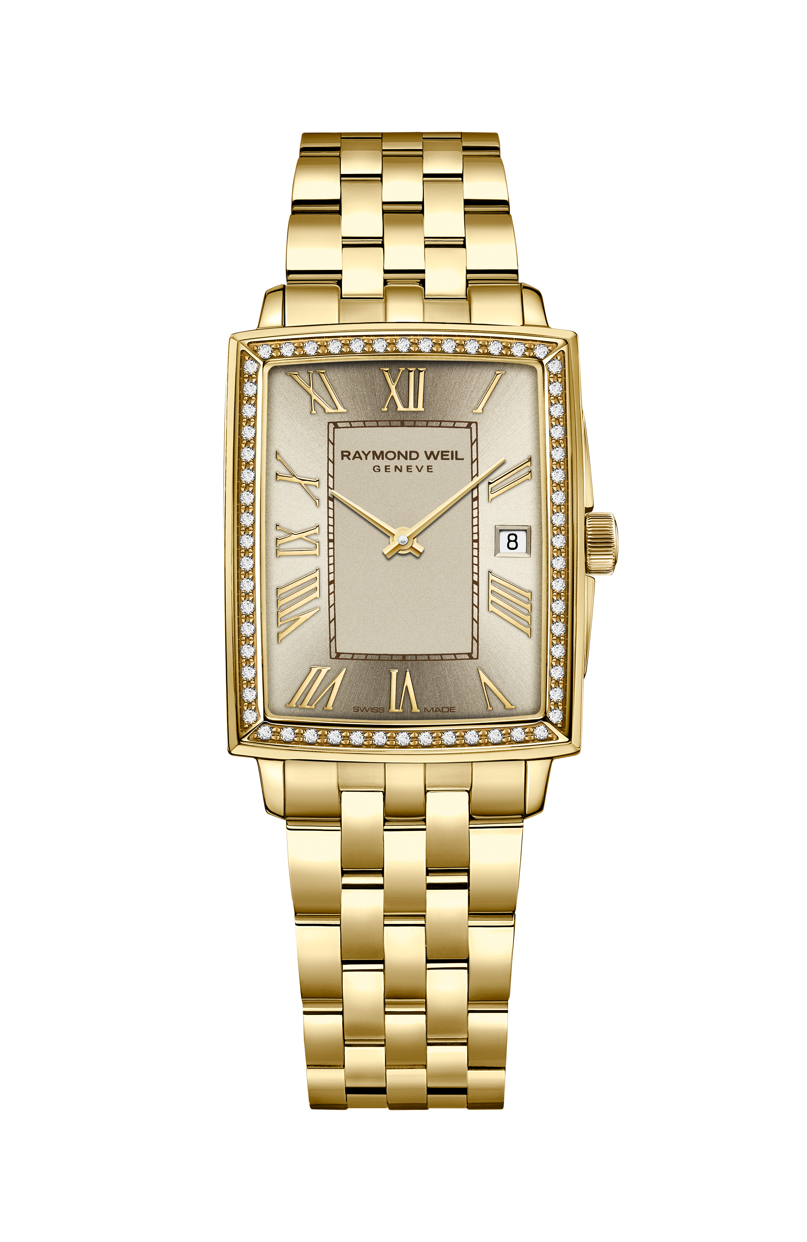 Toccata Ladies Champagne Dial Diamonds Quartz Watch,22 x 28 mm
