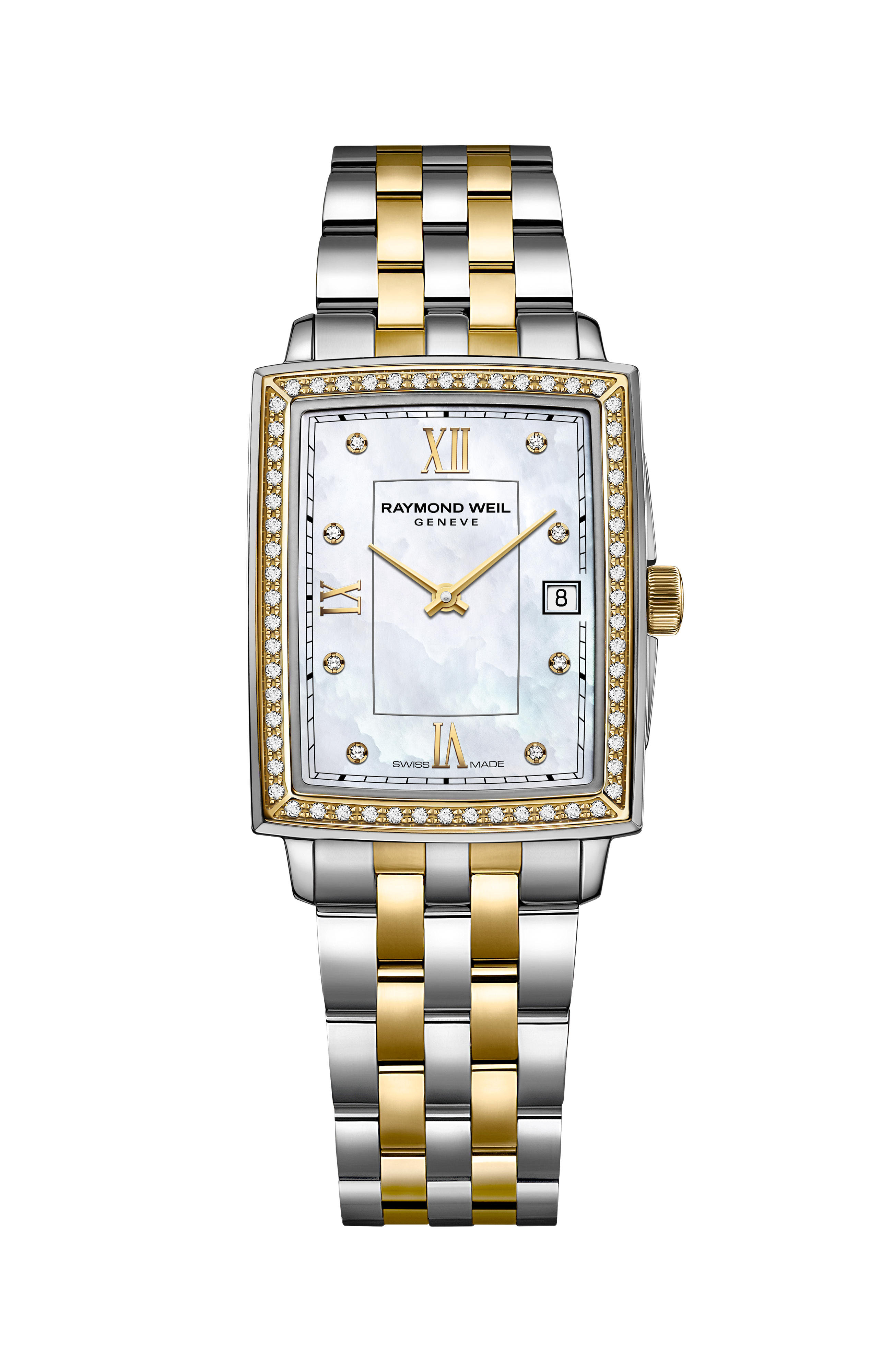 Toccata Ladies 68 diamonds Two-tone Quartz Watch, 22 x 28 mm