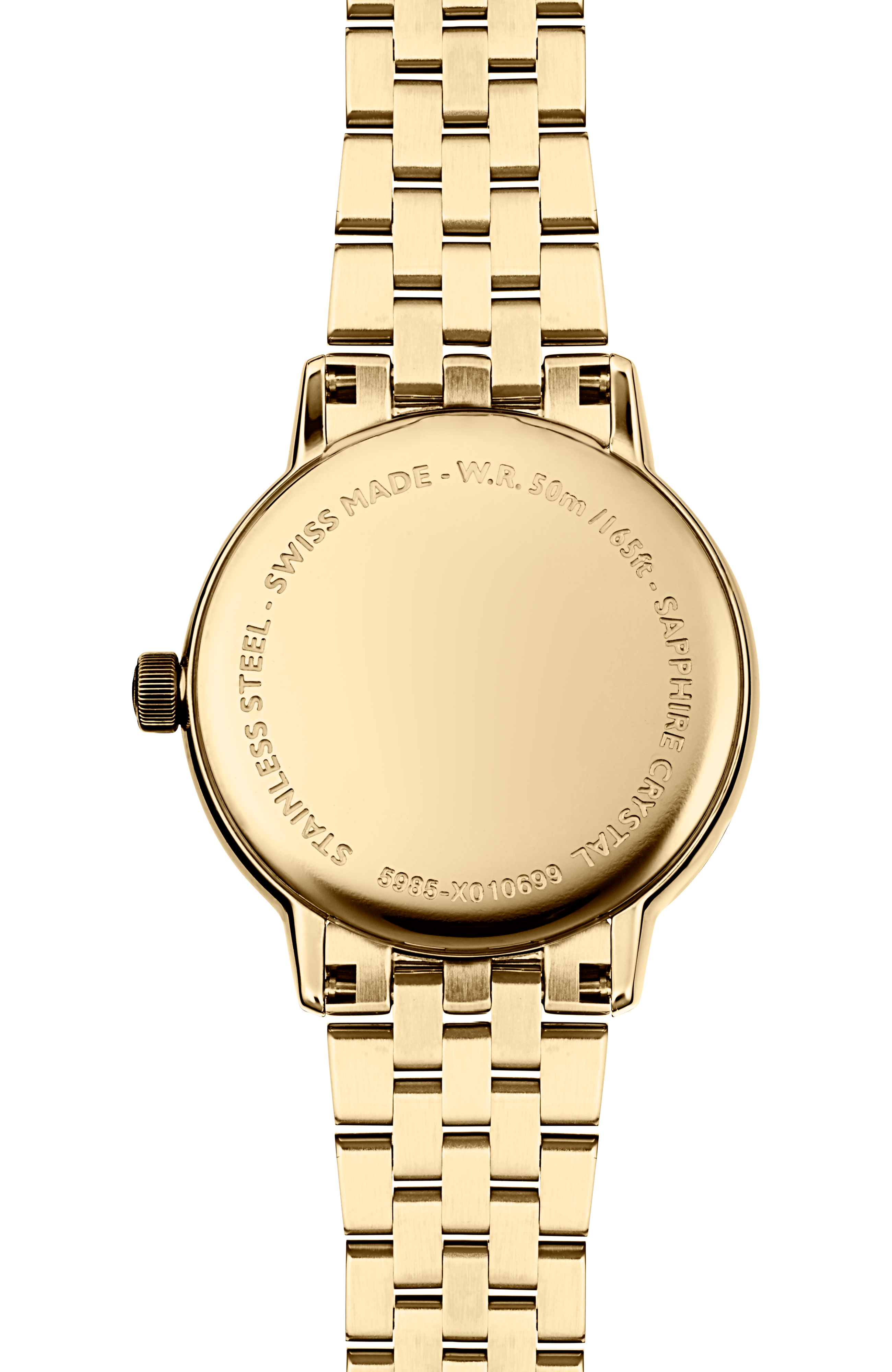 Toccata Ladies Gold PVD White Dial Quartz Watch, 29 mm
