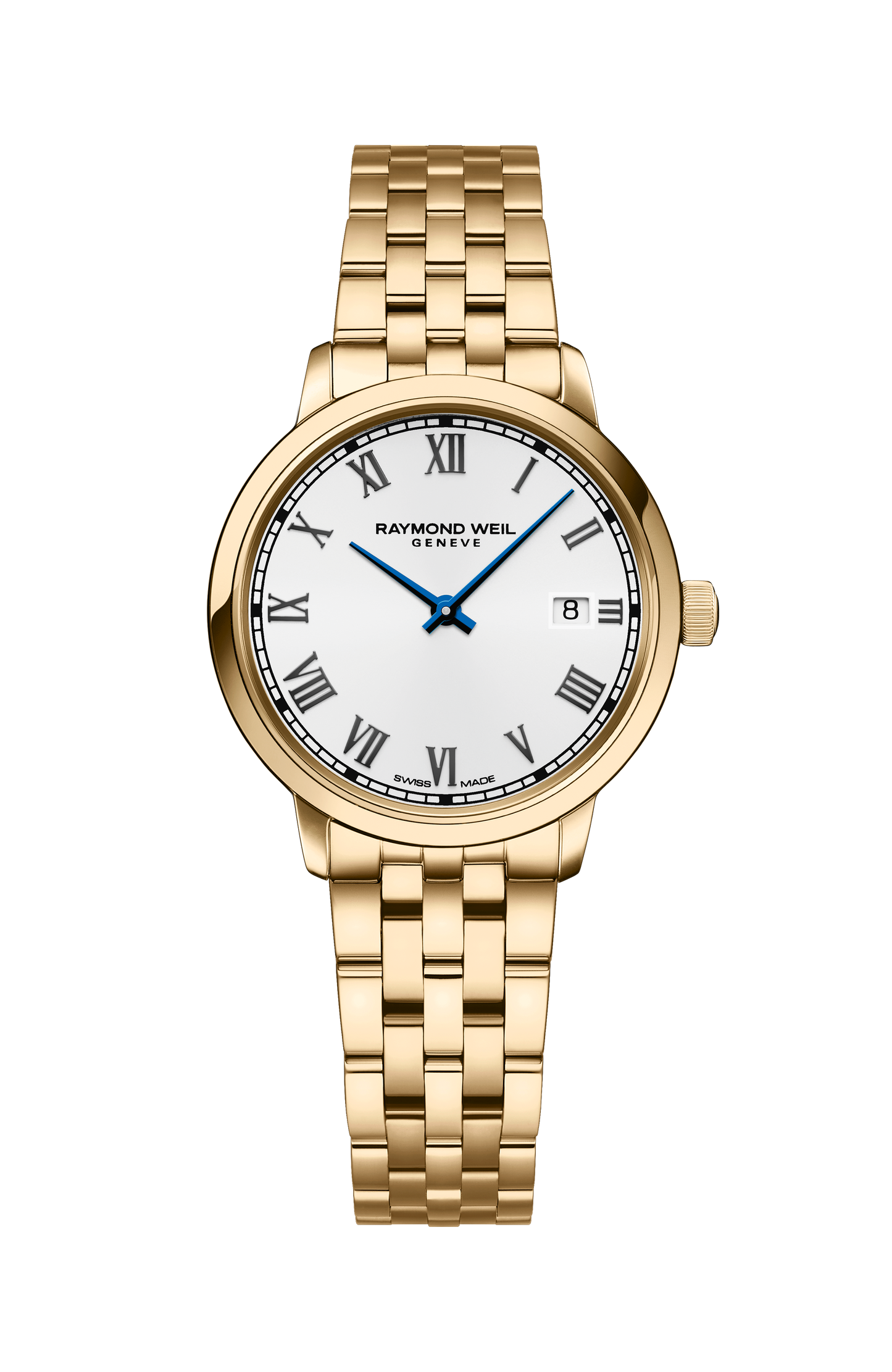 Toccata Ladies Gold PVD White Dial Quartz Watch, 29 mm