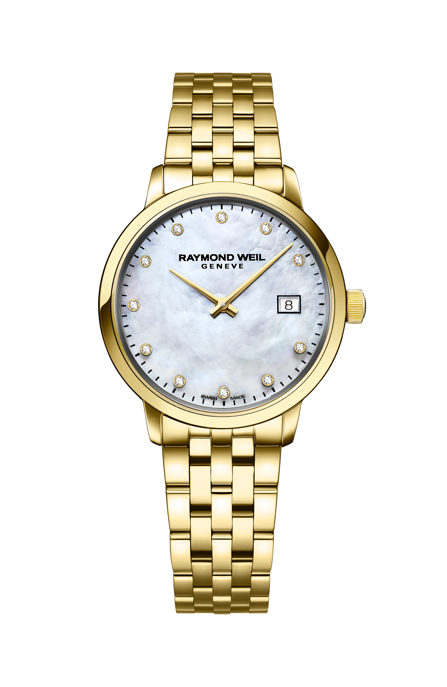 Toccata Ladies Classic Gold Diamond Steel Quartz Watch, 29 mm