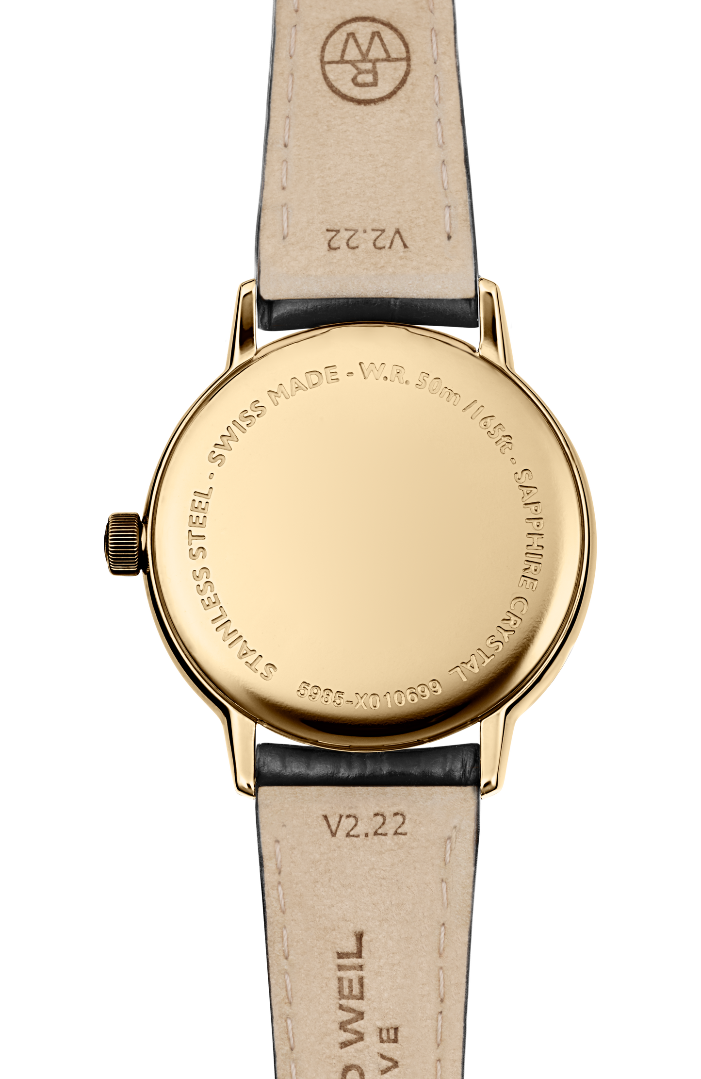 Toccata Ladies Gold PVD Leather Quartz Watch, 29 mm