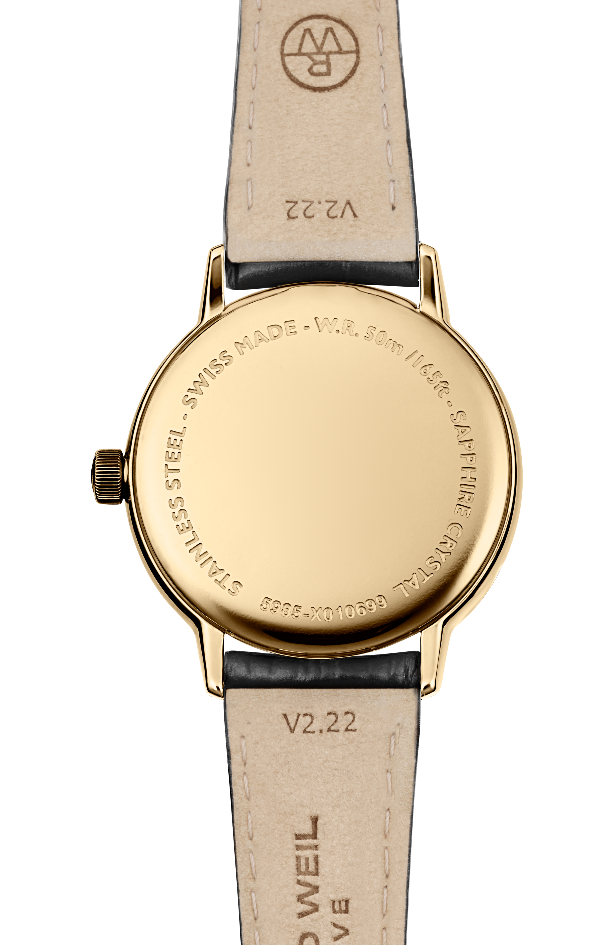 Toccata Ladies Gold PVD Leather Quartz Watch, 29 mm