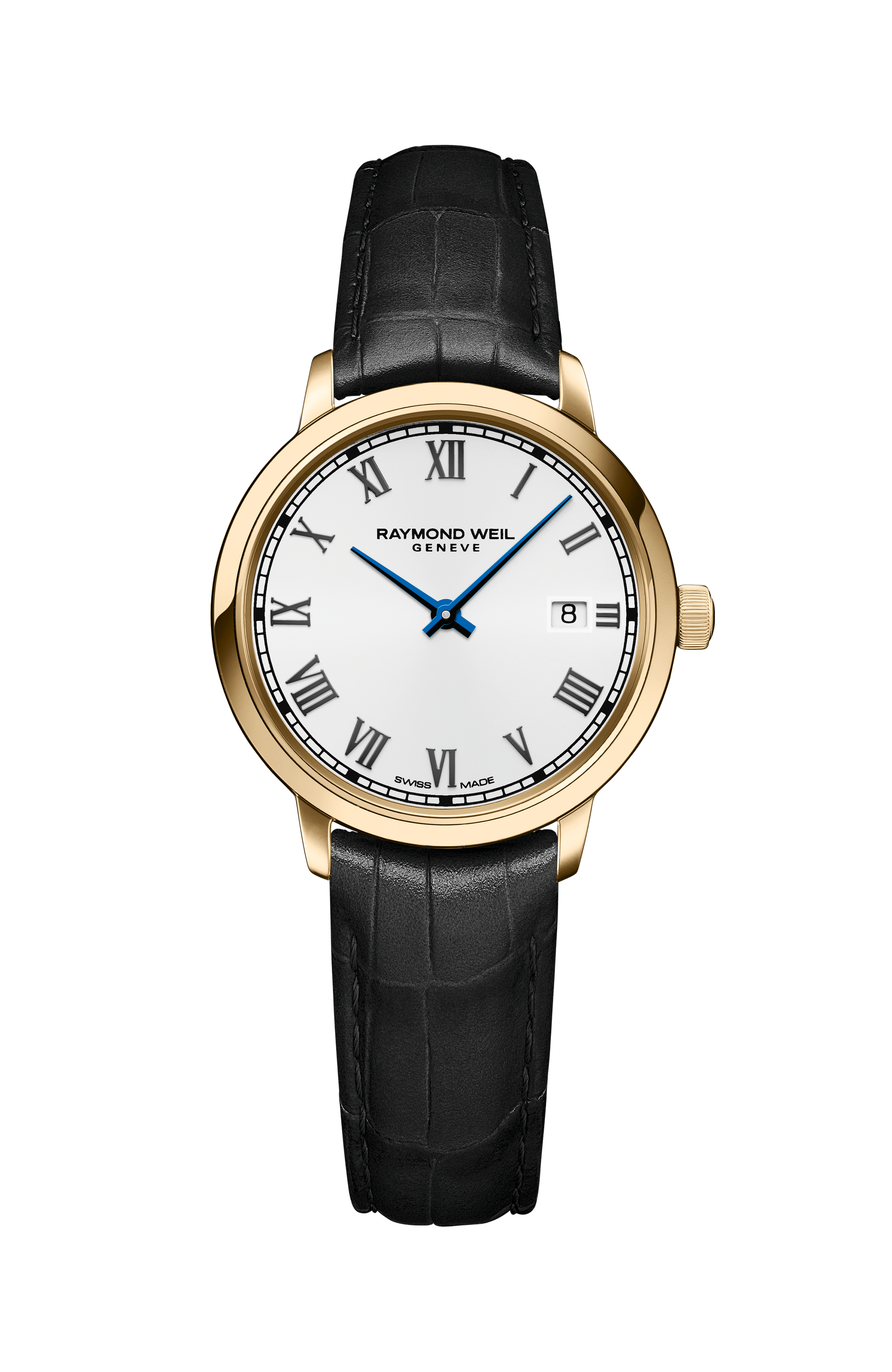 Ladies Gold PVD Leather Quartz Watch - Toccata | RAYMOND WEIL