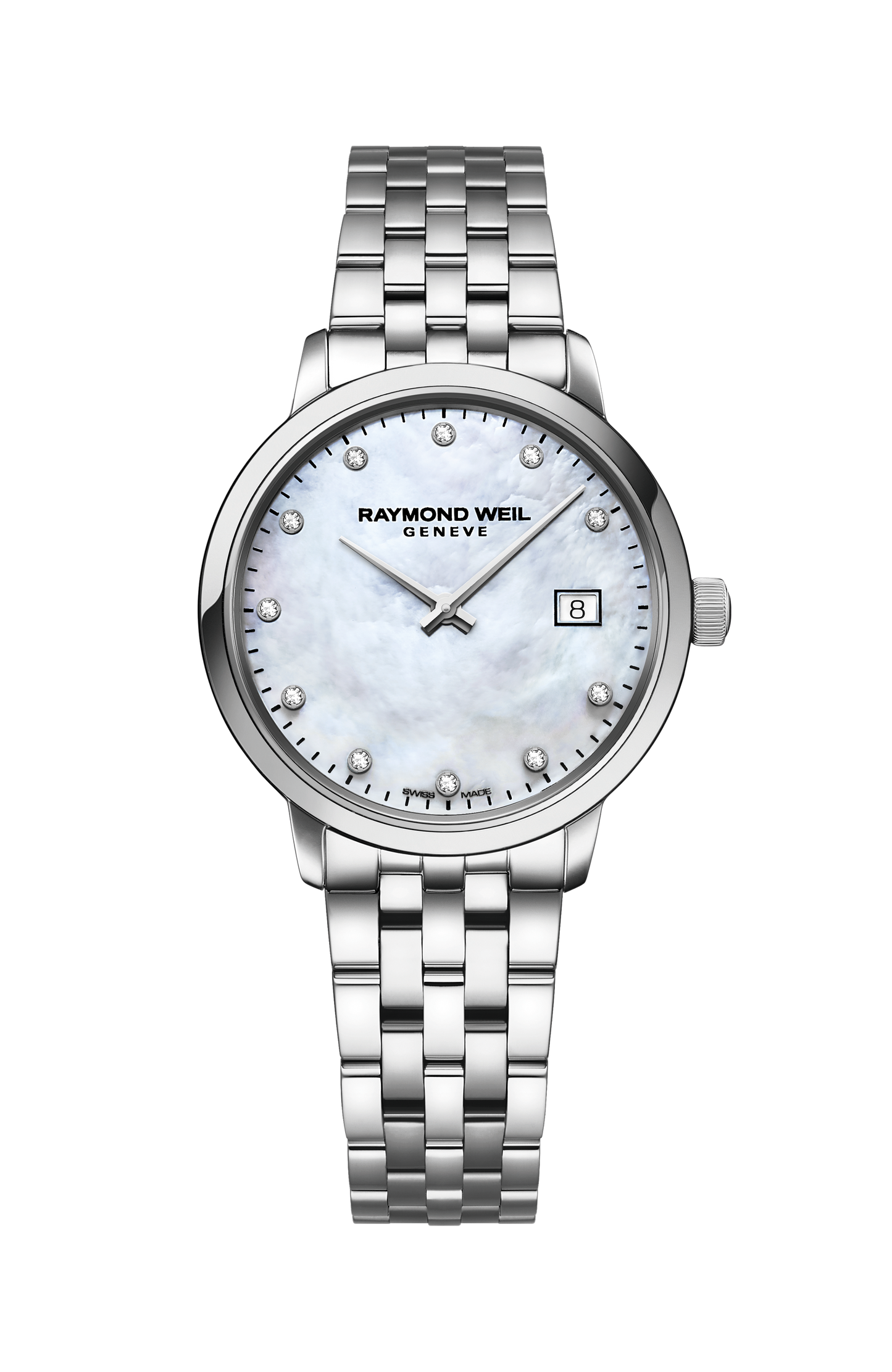 Toccata Ladies White Mother-of-Pearl Diamond Quartz Watch, 29 mm